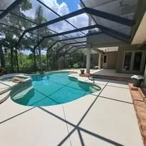 Professional pool deck painting Merrit Island