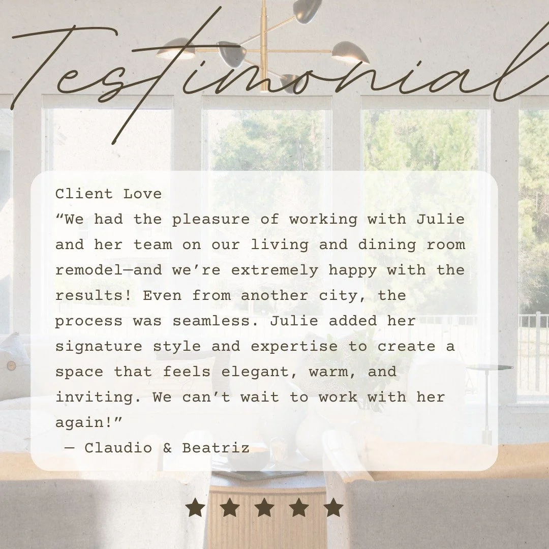 Mission accomplished 🤍
There&rsquo;s nothing more rewarding than wrapping up a project and hearing this kind of feedback. Designing a space that reflects not only how a family lives&mdash;but how they want to feel in their home&mdash;is always the g