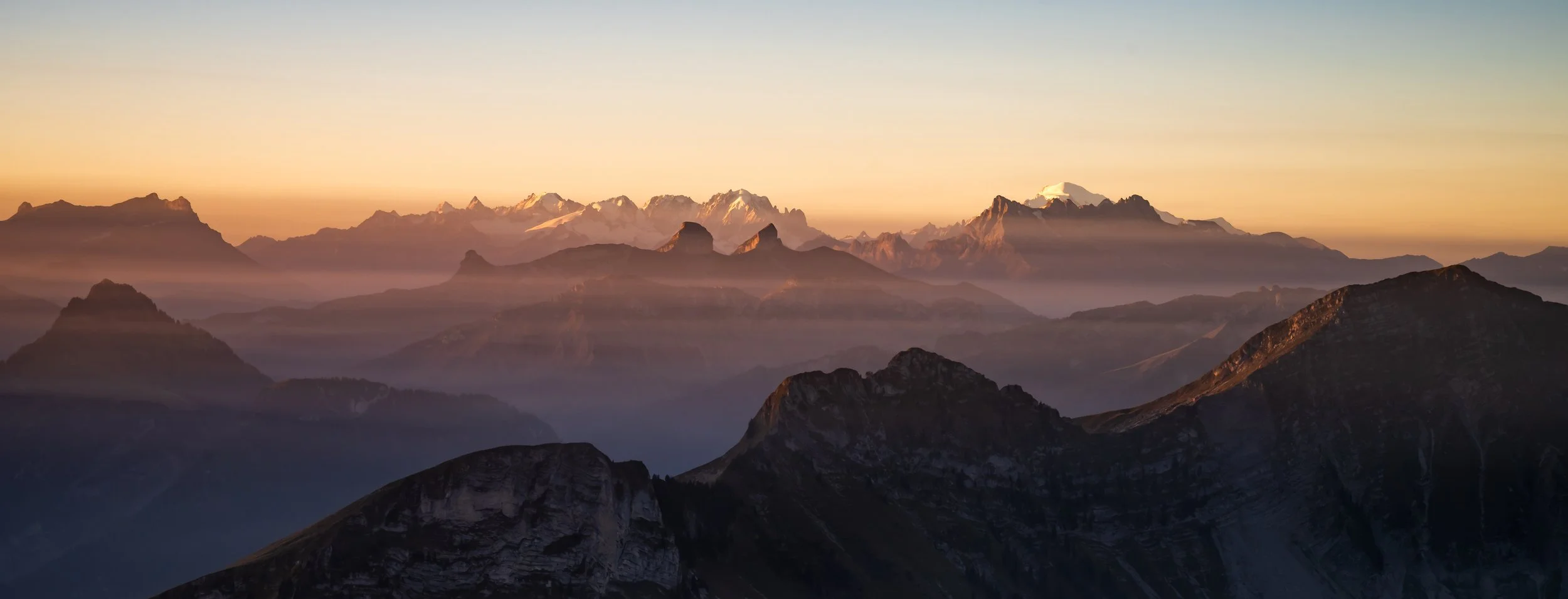 Early morning shot of the haze as the sun rises