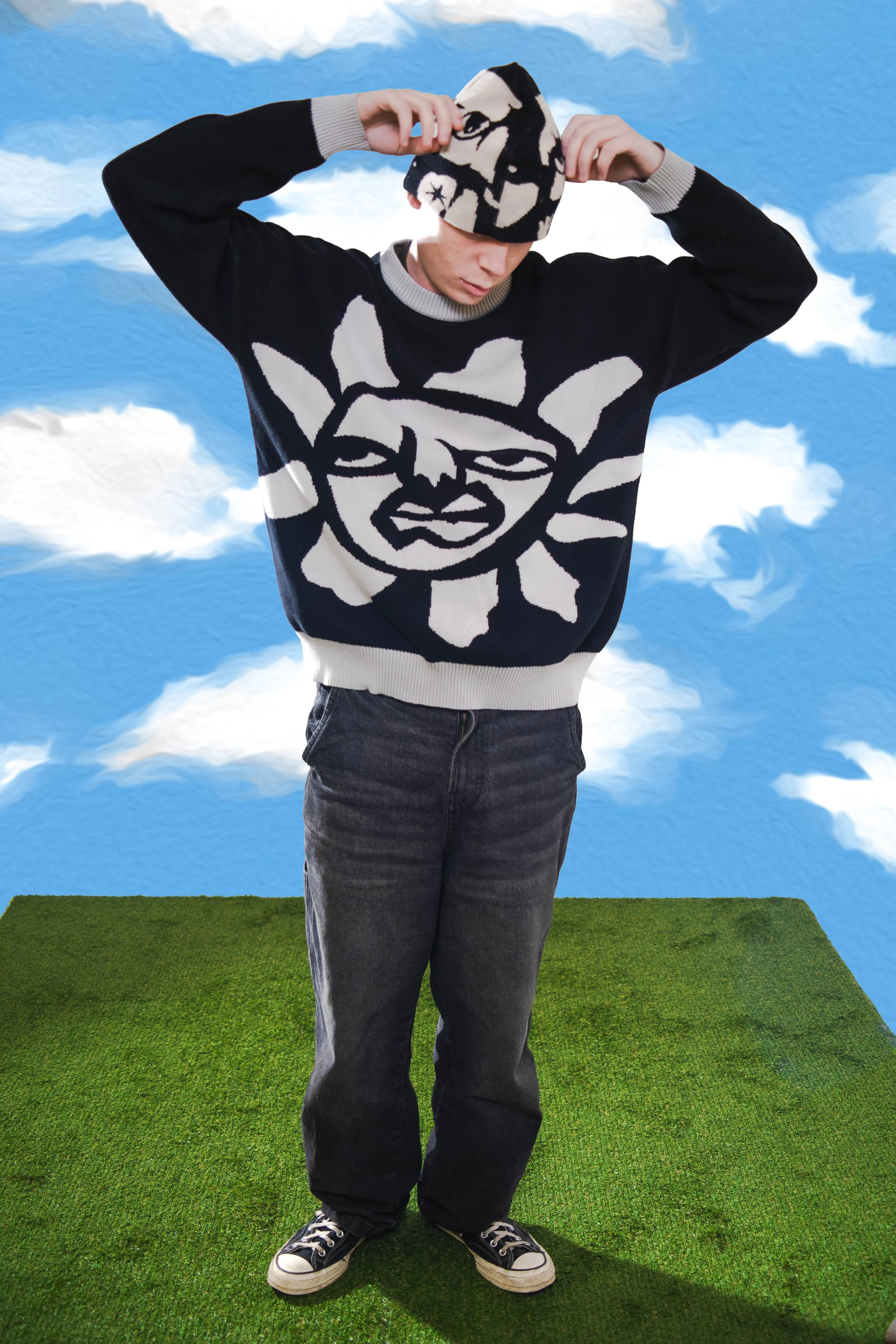 CULT // KNIT SWEATER // DEEP  BLACK