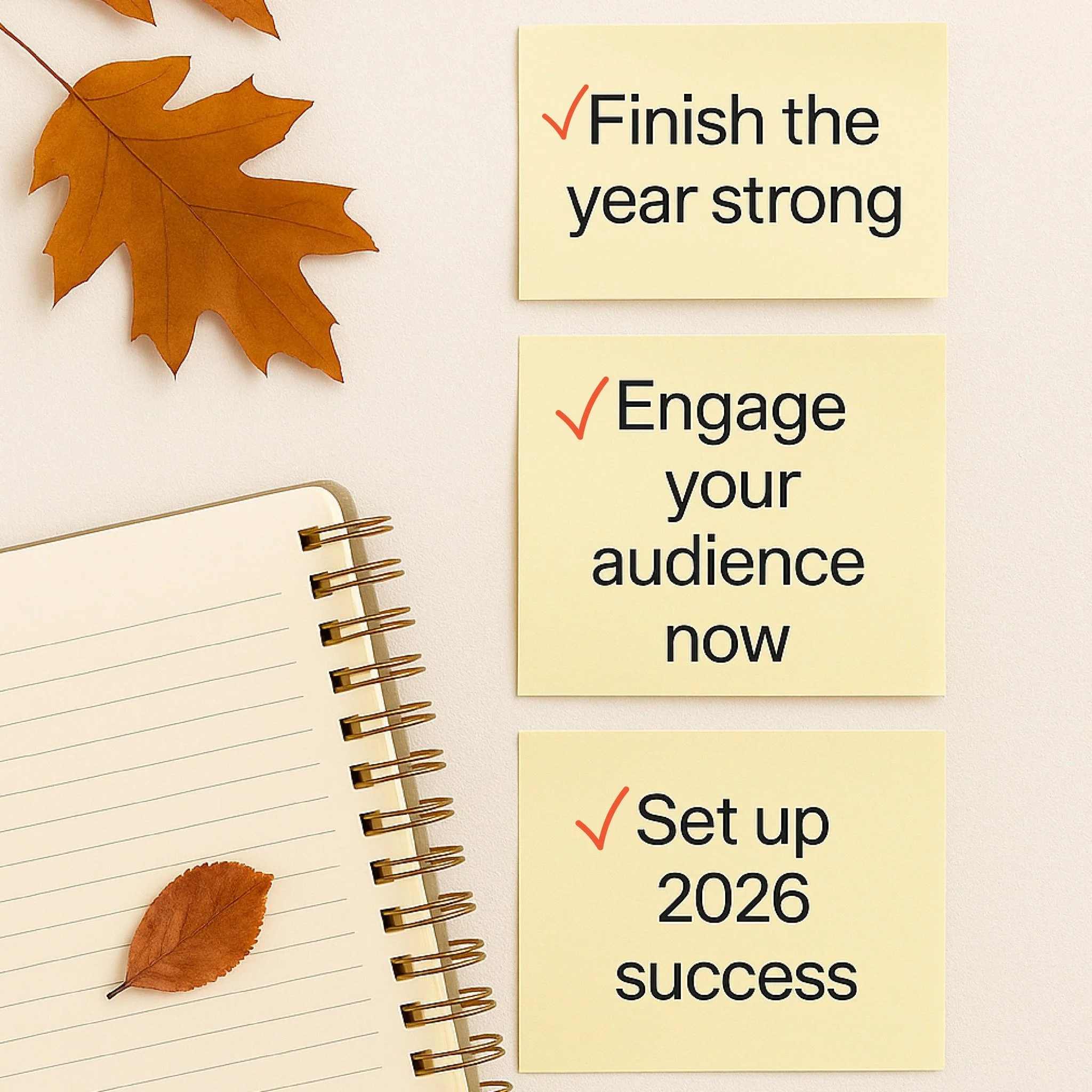 This time of year isn&rsquo;t the slow season&mdash;it&rsquo;s the strategy season.
What you do in Q4 sets the tone for Q1. Let&rsquo;s make it count.