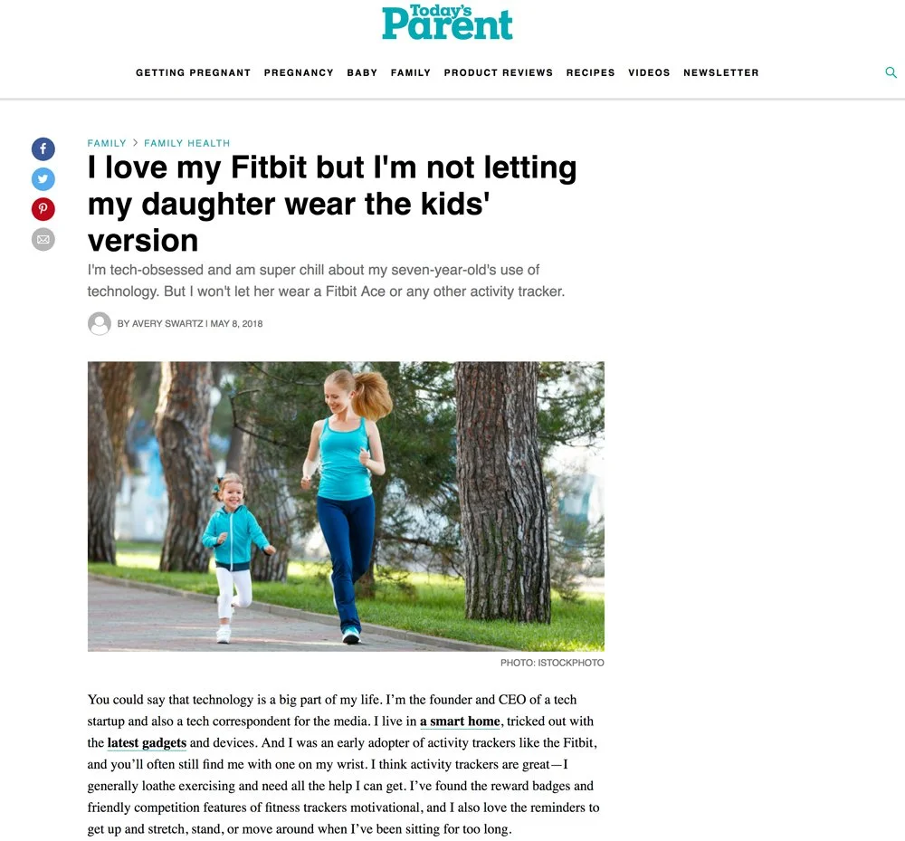 I love my Fitbit but I'm not letting my daughter wear the kids' version