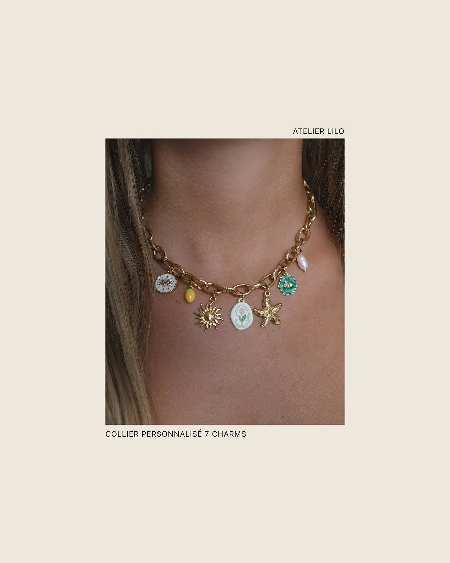 Design you own charm necklace with Atelier Lilo 🍋