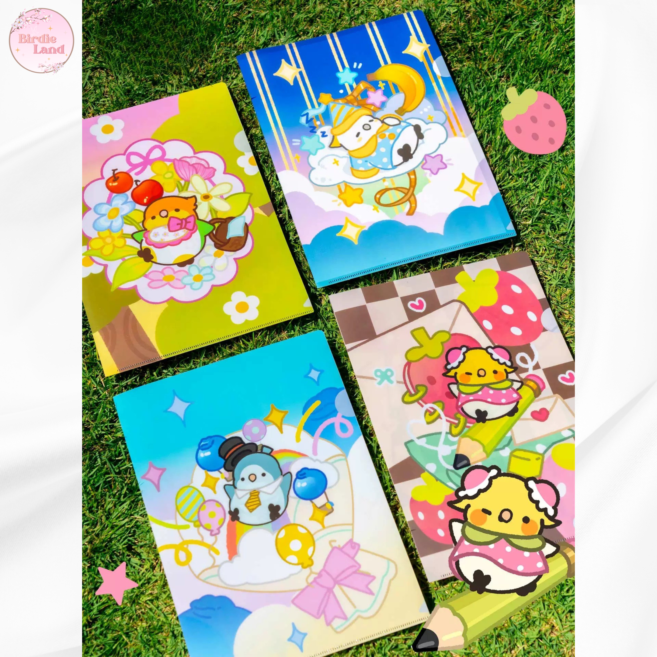 🦜Bird Lover's File Merchandise ✨ 
Keep your documents organized and your spirits soaring with this adorable, bird-themed stationery file!

Say goodbye to clutter and hello to efficient storage. This file offers the capacity you need to neatly organi