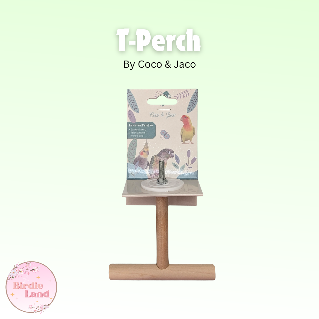  ~ Sold out ~ Brand: Coco & Jaco ✨ A versatile perch for small to medium-sized feathered friends. Suitable for Budgies, Lovebirds, Parrotlets and other small birds.
