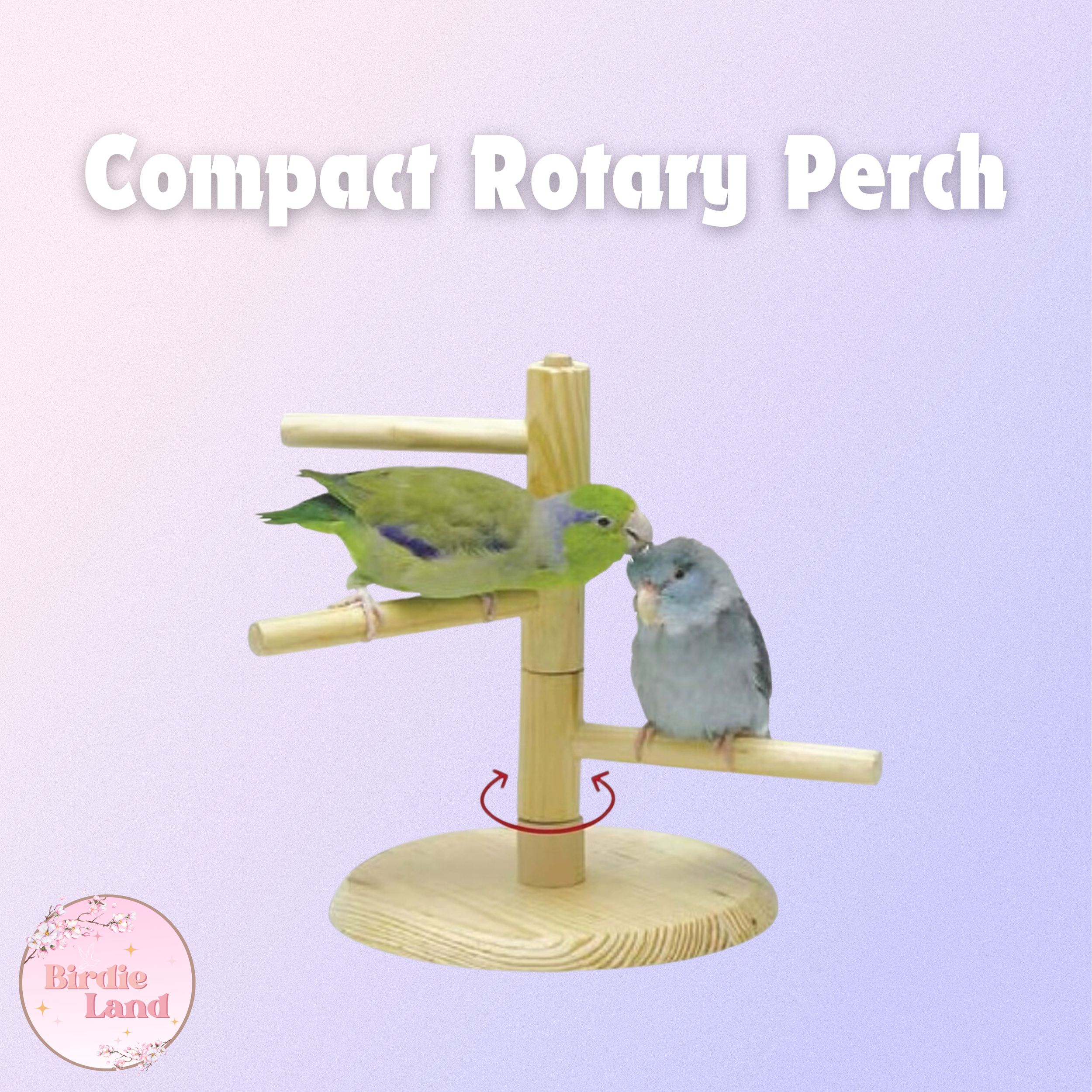Brand: Coco & Jaco
✨ A fun and functional rotary perch for your feathered friend to chill and preen. Suitable for Budgies, Lovebirds, Parrotlets and other small birds.
