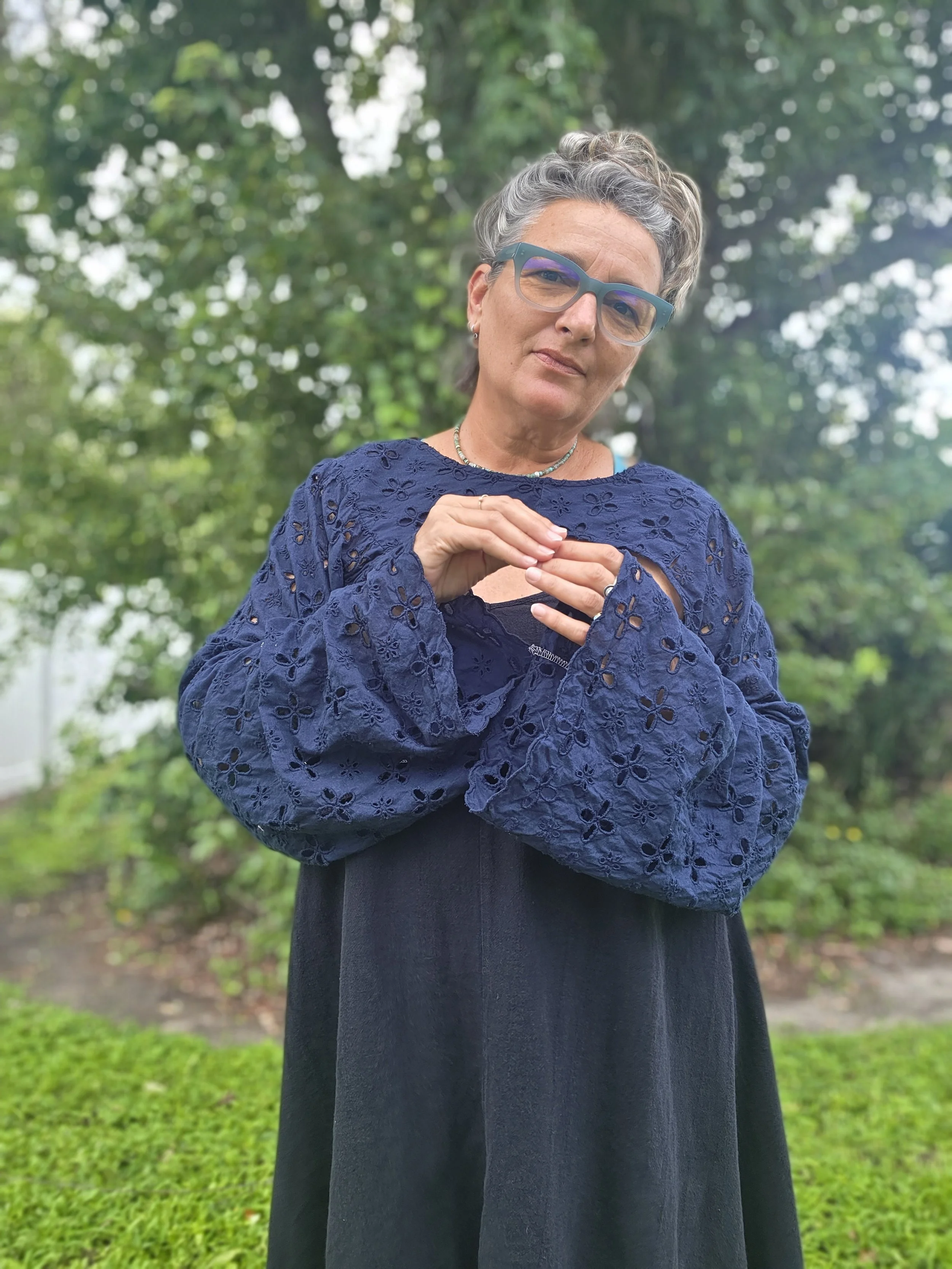 Eyelet Shoulder Shrug