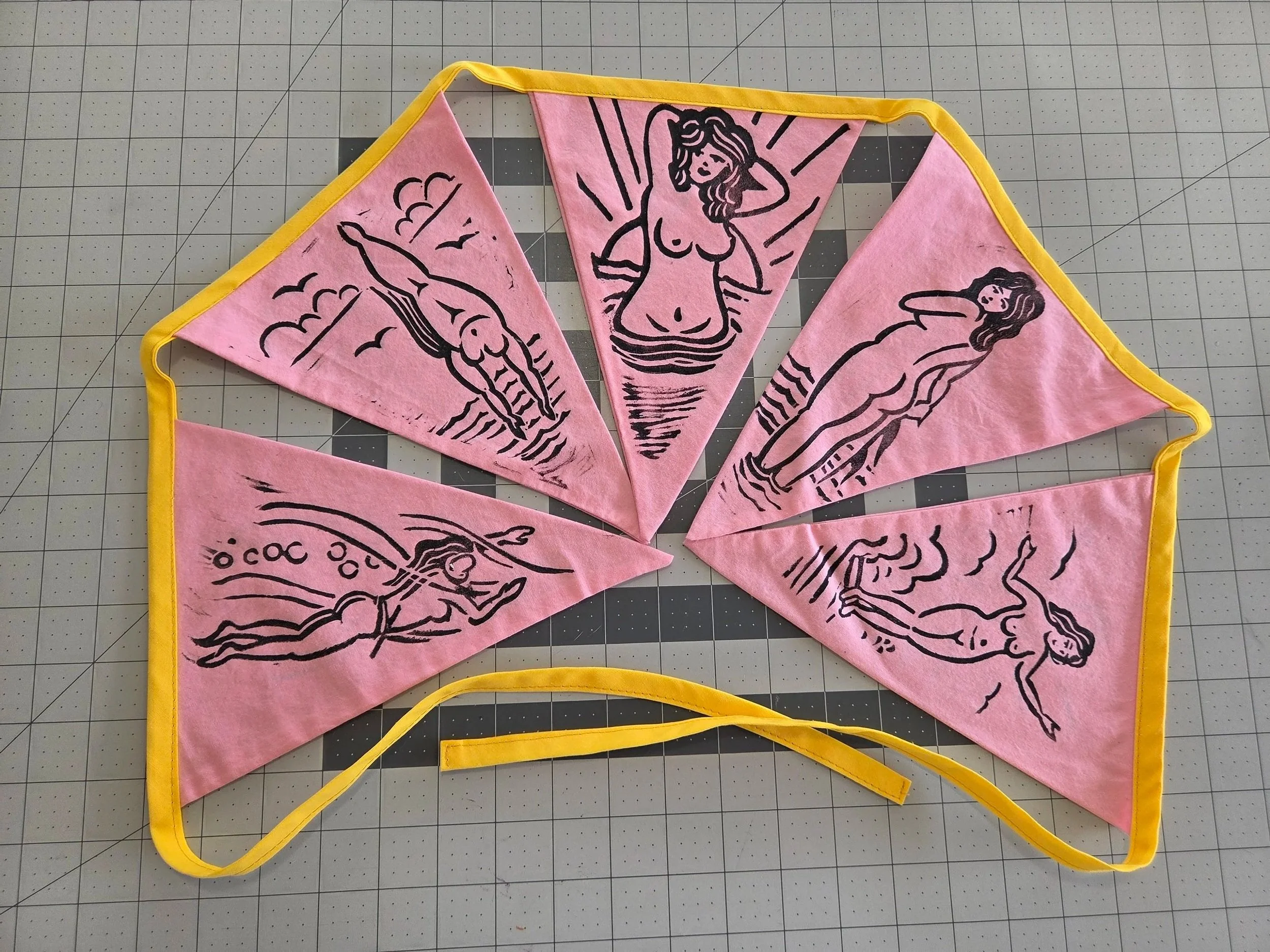 Skinny Dip Series Five Flag Banner