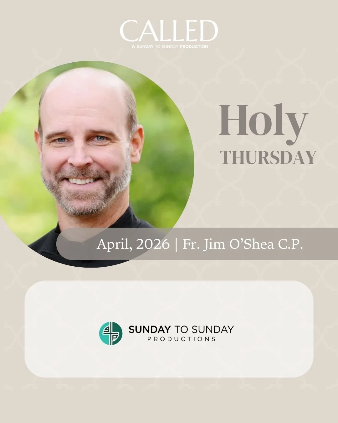 FR. O’ SHEA Reflection for HOLY THURSDAY 