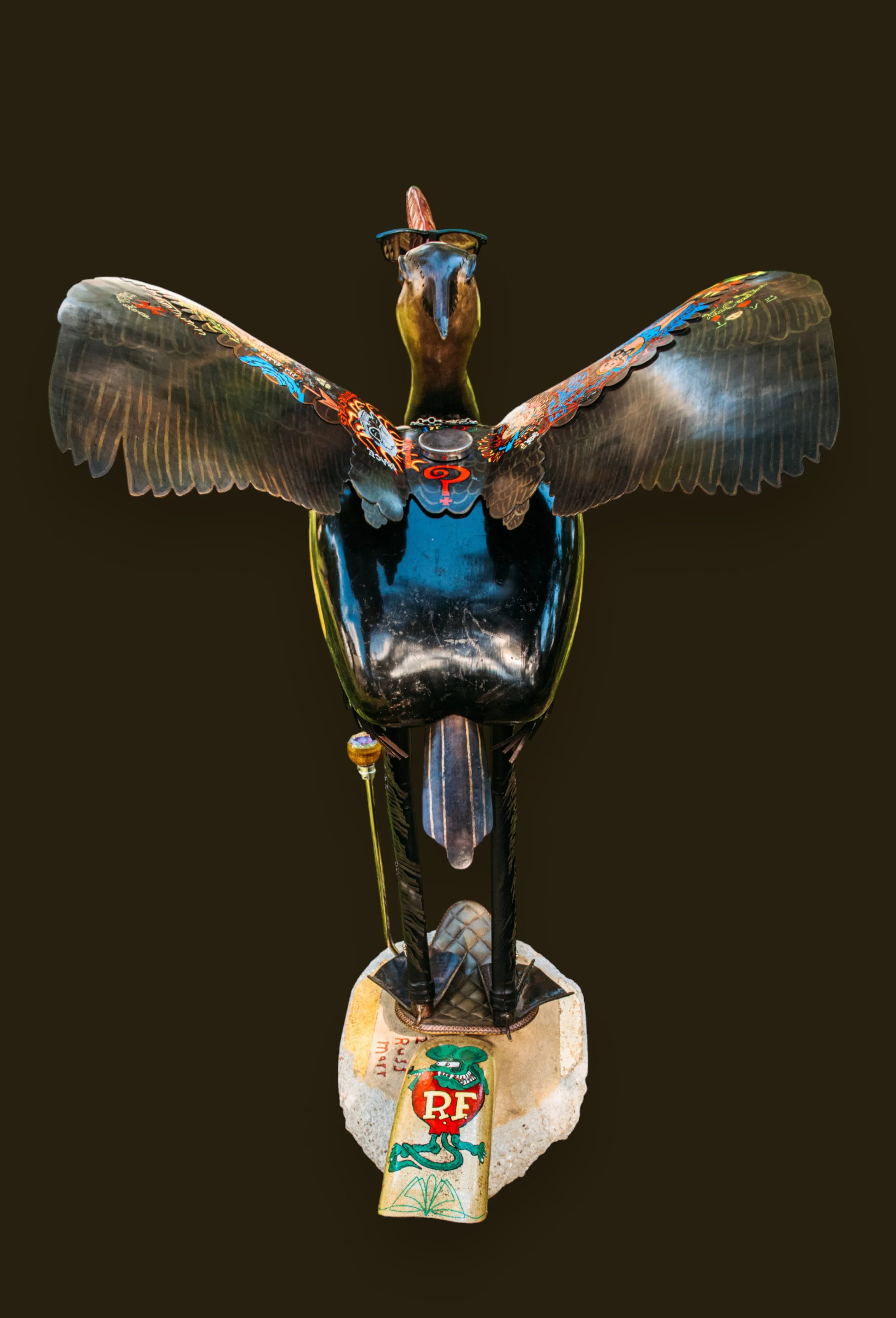 "Indian Larry Bird" (Homage to NYC custom MC builder Indian Larry 1949-2004).