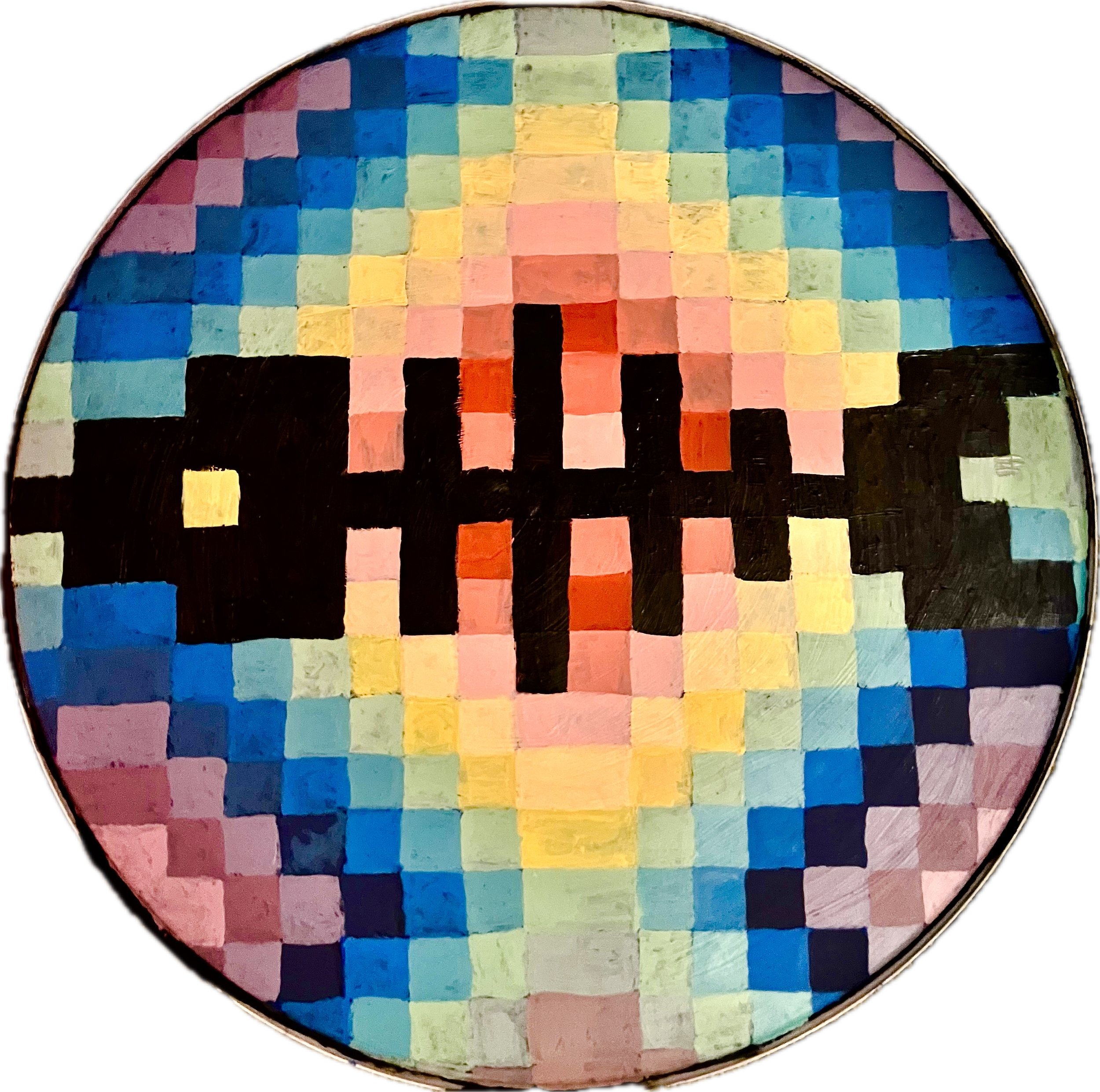2024, acrylic on drumhead