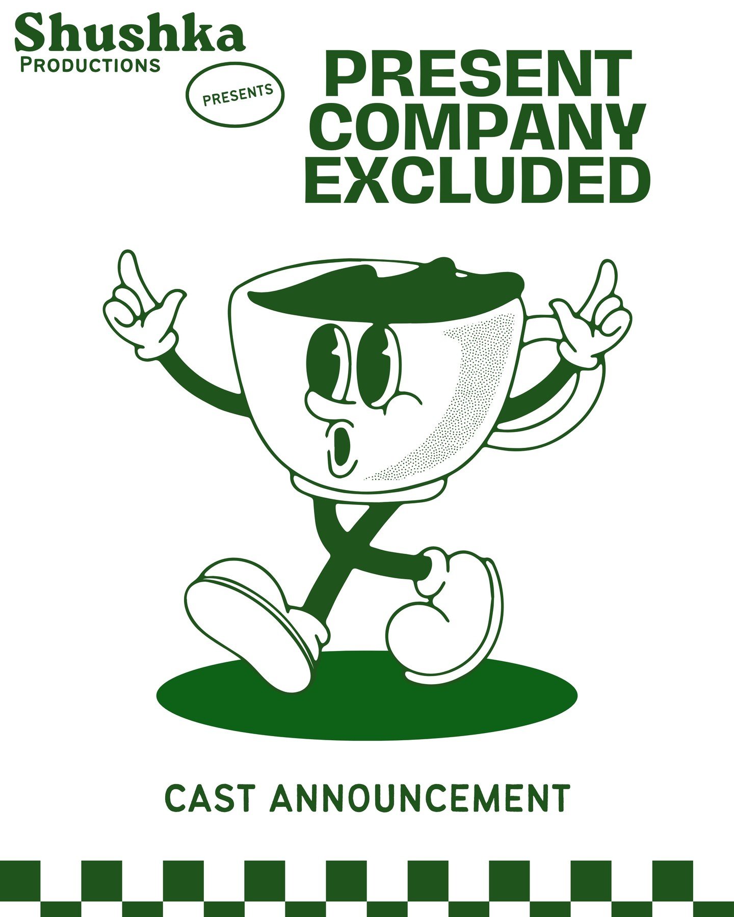 The Official cast of Present Company Excluded! 
@real_zane_hopkins @shannonthevocalist Moya Allen
