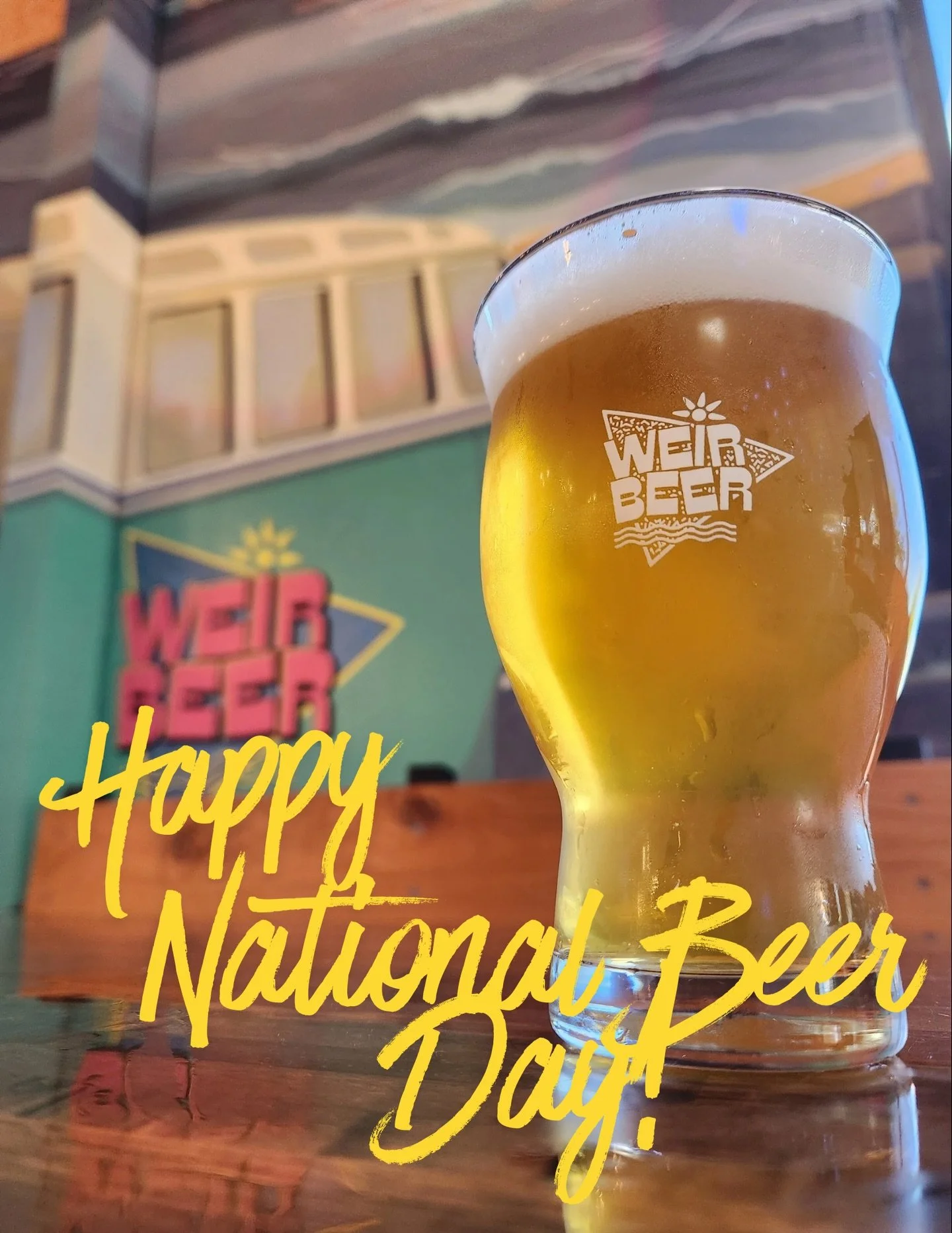 $6 pints of our Tropical Blonde Ale all day for National Beer day! Food by @birrieria_el_mendez later. Come hang! 🍻

#weirbeer #sdbeer #northcountysd #vista #vistaeventz