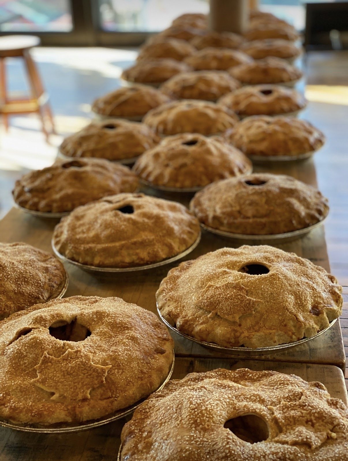 Fresh from the oven, soon to be part of someone’s Thanksgiving