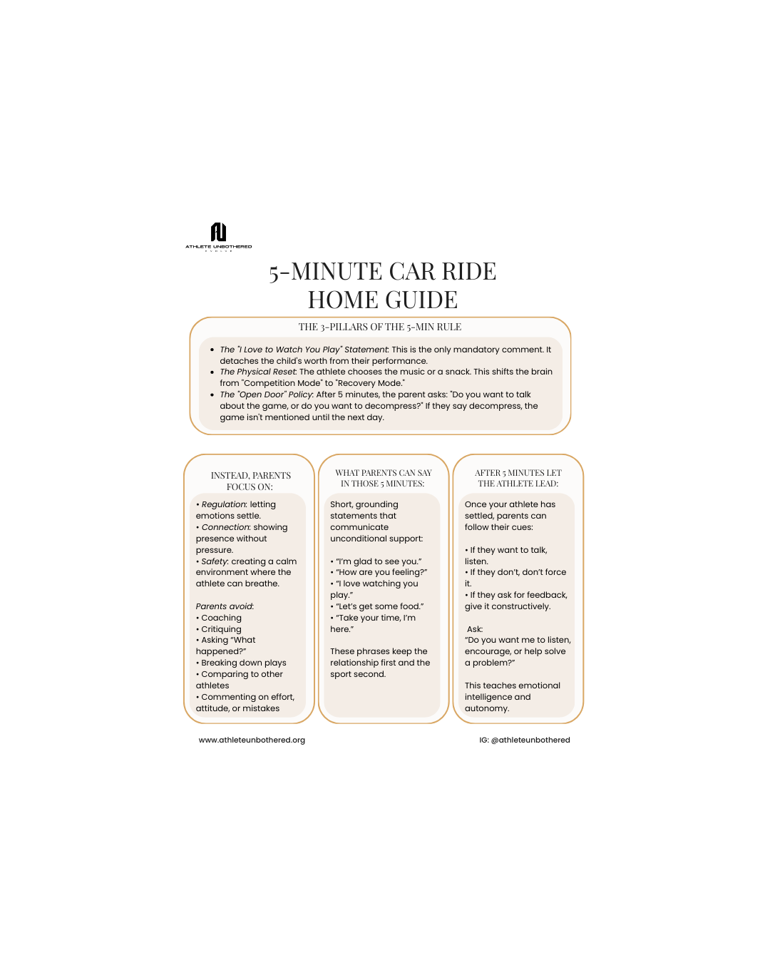 The 5-Minute Car Ride Home