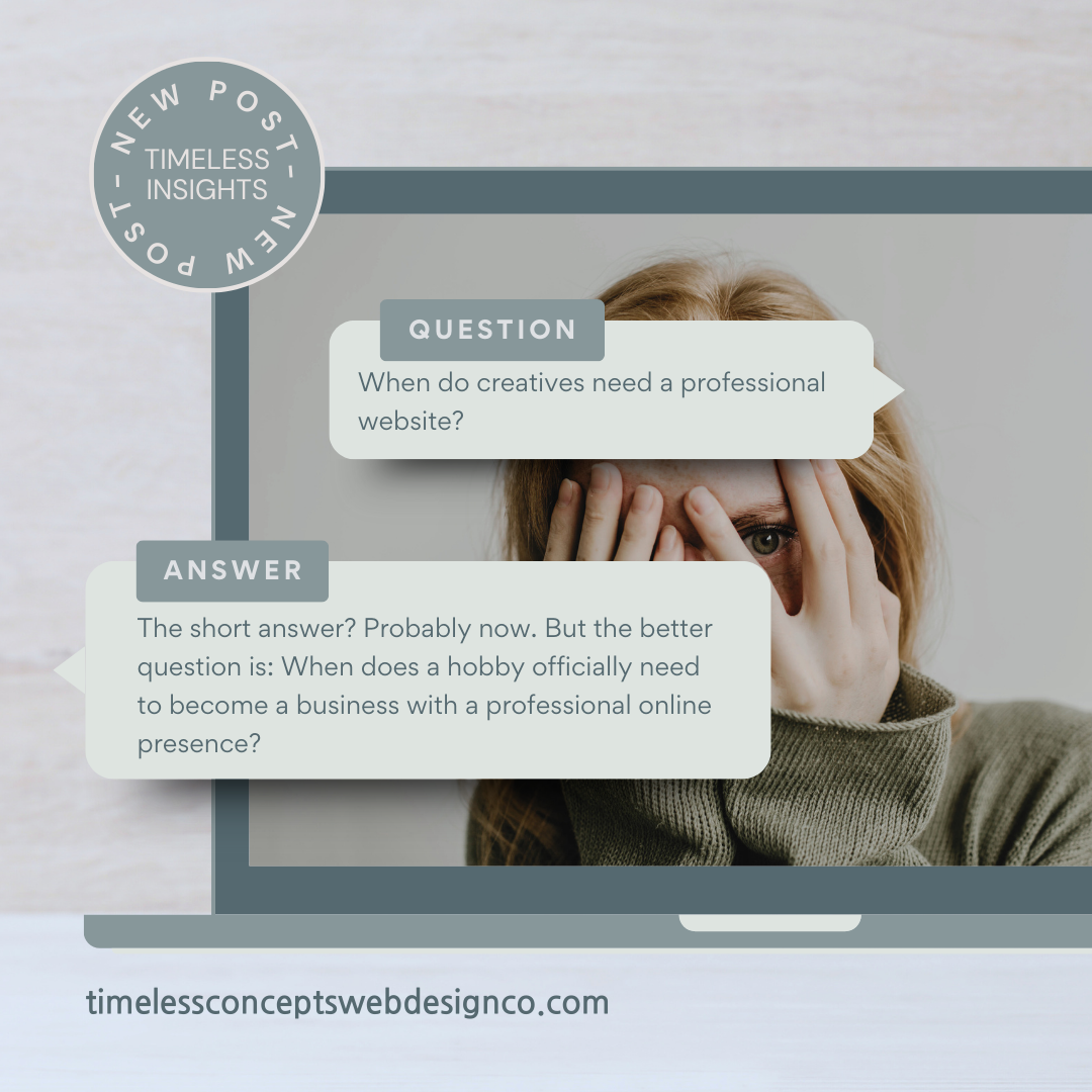 From Hobby to Business: When Creatives Need a Professional Website