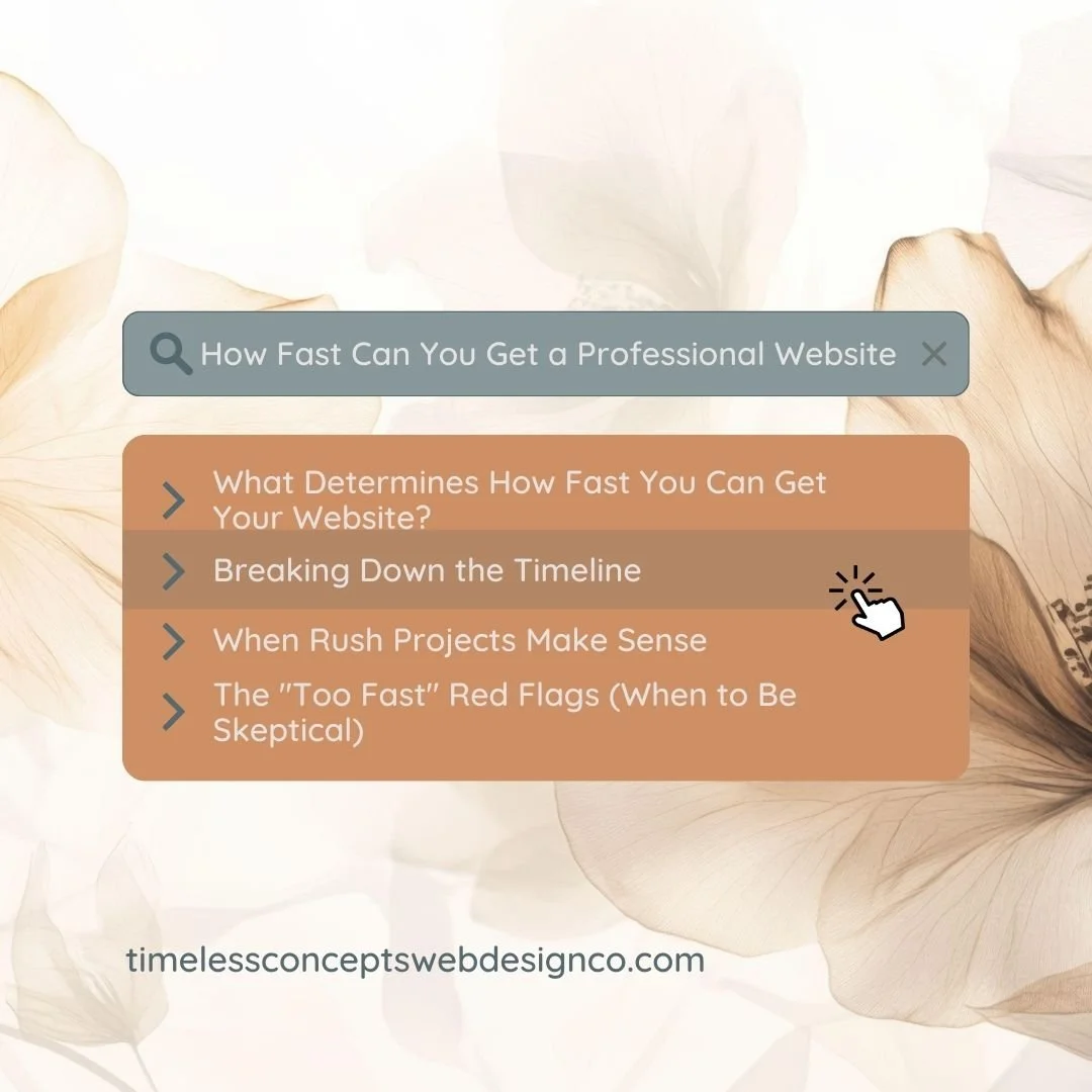 How Fast Can You Get a Professional Website? (Realistic Timelines)