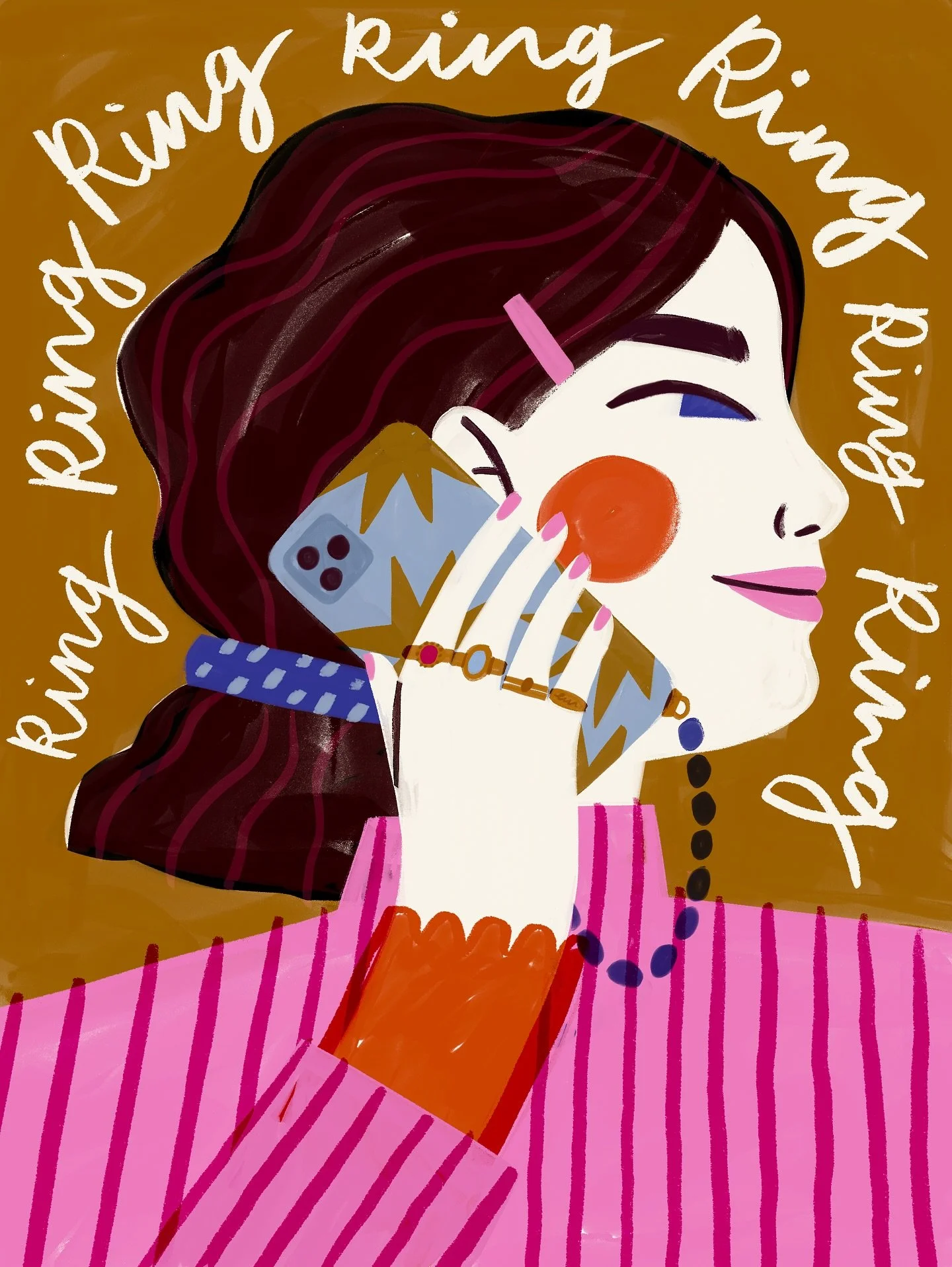 ✷ DAY 6: Ring ✷ Rings? Love them. Ringing people? Absolutely not. 🙅🏼&zwj;♀️  #peachtober2025 #peachtoberring  #peachtober25 #peachtober25ring