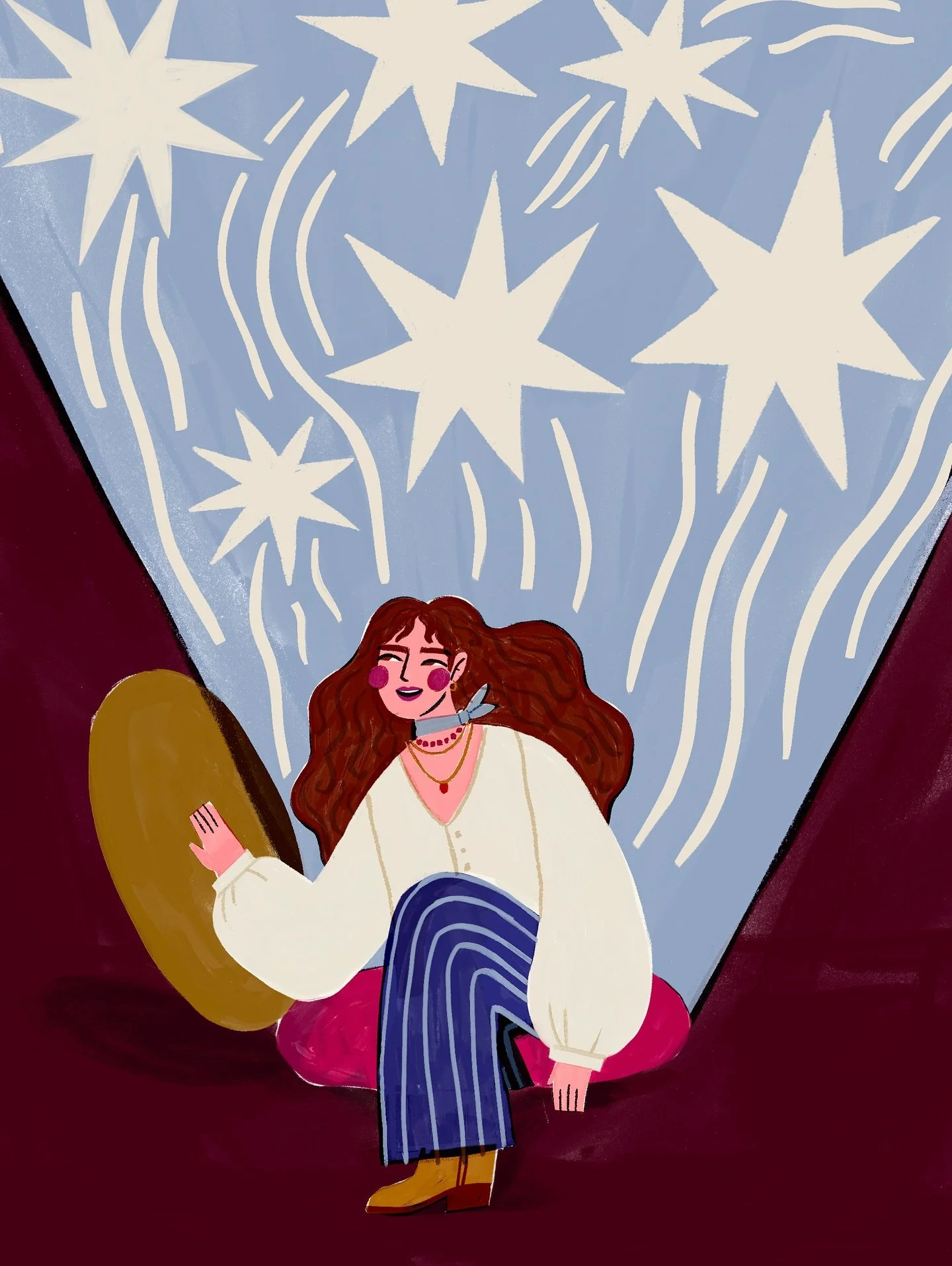 ✷ DAY 16: Hatch ✷ Today&rsquo;s illustration is about a new beginning, about the moment I finally decided to fully commit to StudioSilvana. In September I took the leap and left my parttime job, and this prompt felt very fitting for visualising this 