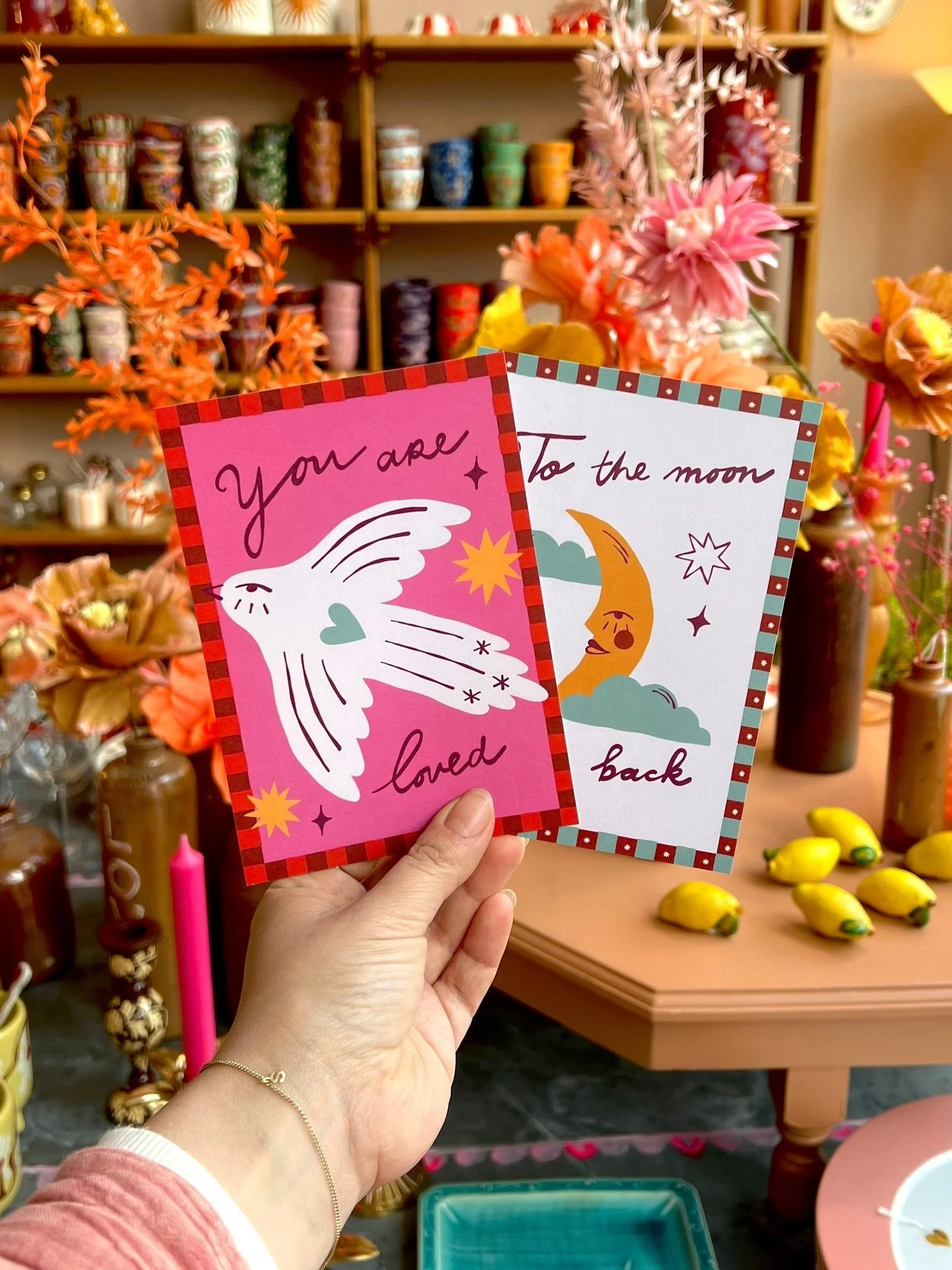 Still loving these cards I made for @alltheluckintheworld! 🌞🩷

This year I fell in love with creating the little objects that quietly shape our everyday lives. Homeware, accessories, stationery, surface design - turning ideas into things you can ac