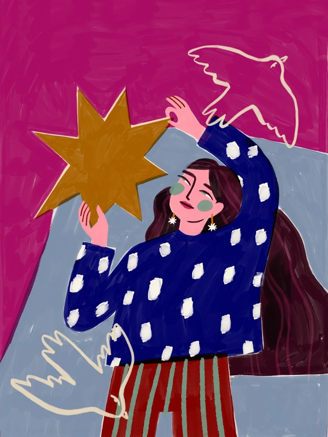 Adobe invited me to illustrate three prints for a breakfast event, and I saw it as the perfect excuse to create something just for me!

Personal work so easily gets lost in between client projects and everything else, but this time I really wanted to