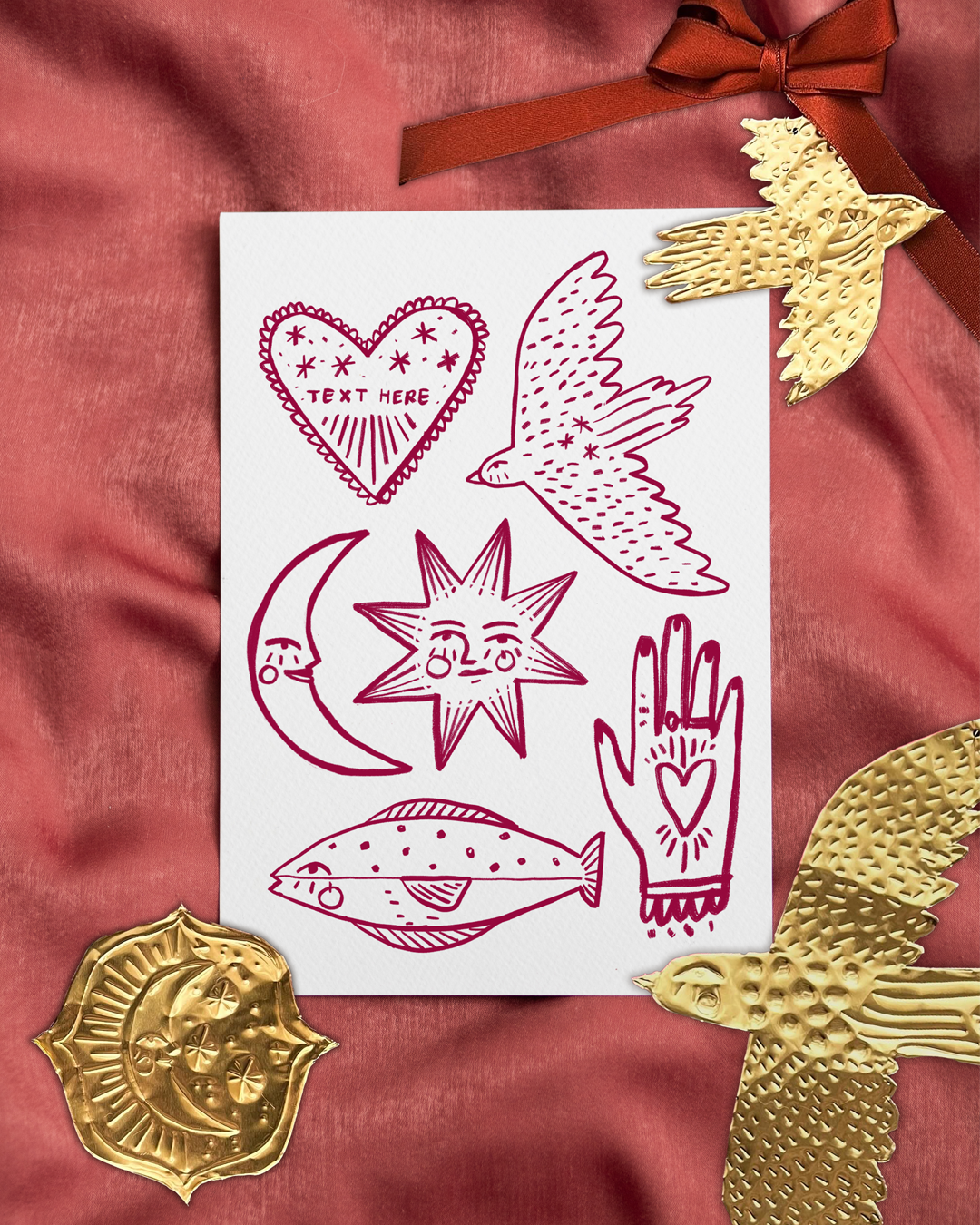 gold foil tracing printable • v1