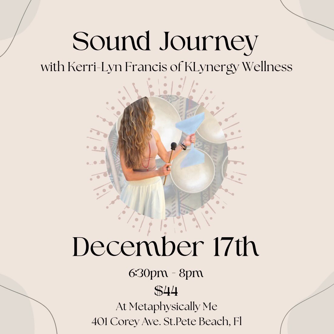 Join us for an evening of deep rest and energetic renewal 🌙
Relax into soothing sound frequencies, grounding breathwork, and crystal bowls as we gently release old patterns and step into clarity.
Perfect for anyone seeking calm, emotional release, o