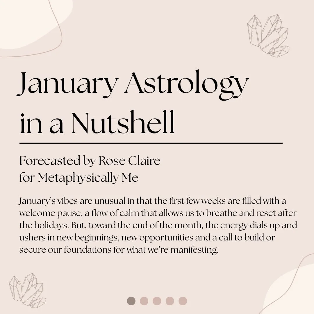 January invites rest before momentum.
Release what&rsquo;s heavy, get clear, and prepare to move forward with courage. ✨🌙