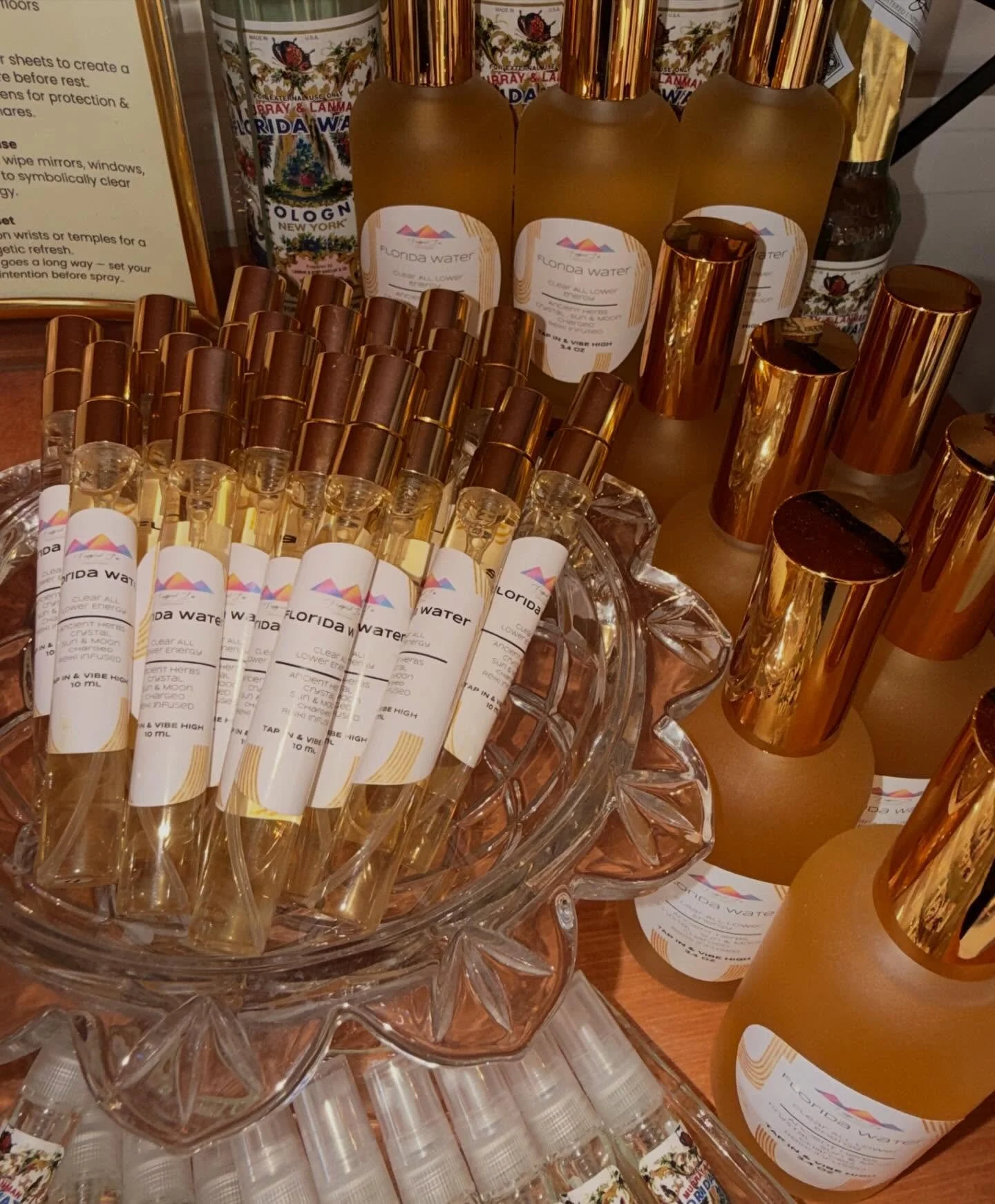 They&rsquo;re finally here! 🌿✨

You&rsquo;ve been asking, and Priscilla delivered. The beautiful handcrafted Florida Water @pryscilla_is_tapped_in has officially landed at Metaphysically Me 💗! 

Now available in convenient on-the-go spray vials, pe