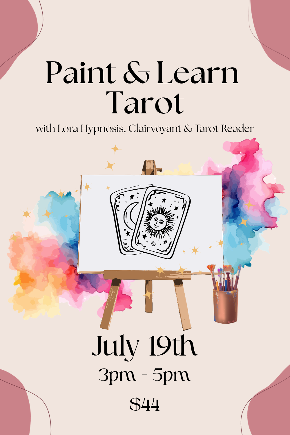Paint & Learn Tarot with Lora Hypnosis