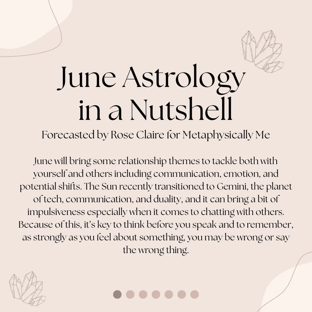 A quick cosmic check-in for June 🌙✨

This month brings a mix of emotional clarity, confidence, healing, and fresh opportunities. Whether you&rsquo;re focusing on relationships, career, or personal growth, there&rsquo;s something in the stars for eve