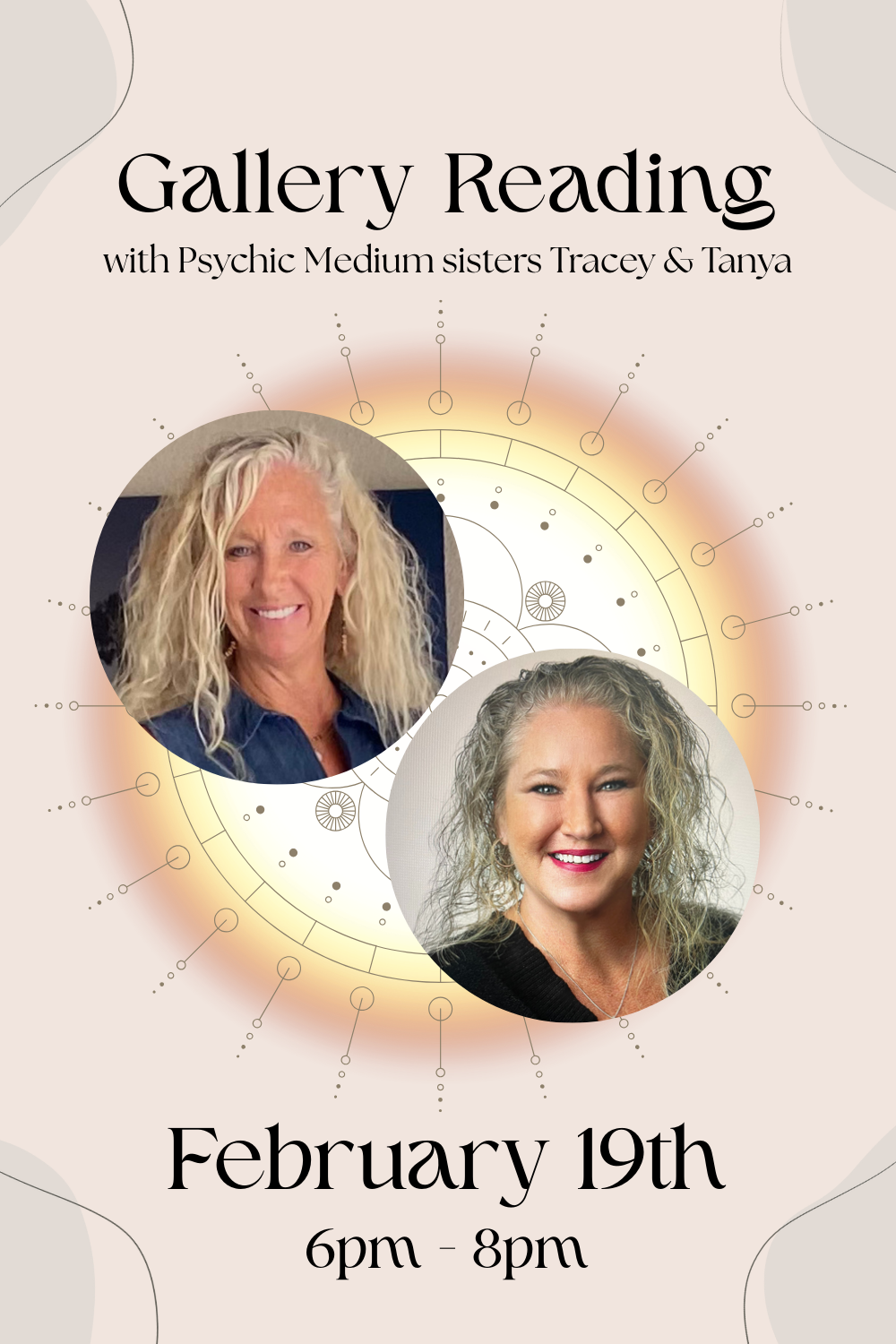 Gallery Reading with Psychic Medium Sisters Tracey & Tanya