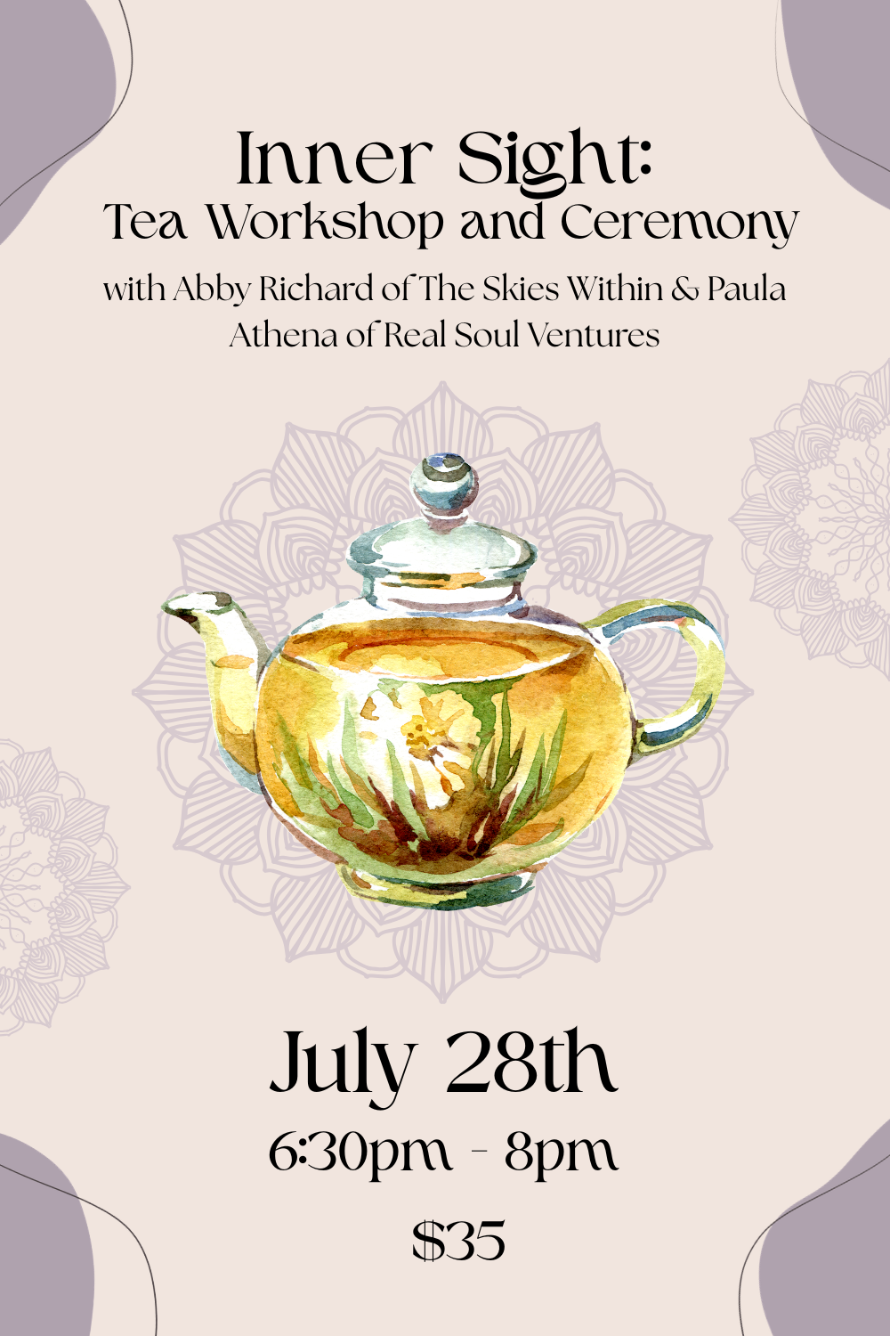 Healing Your Inner Sight Chakra Tea Workshop & Ceremony