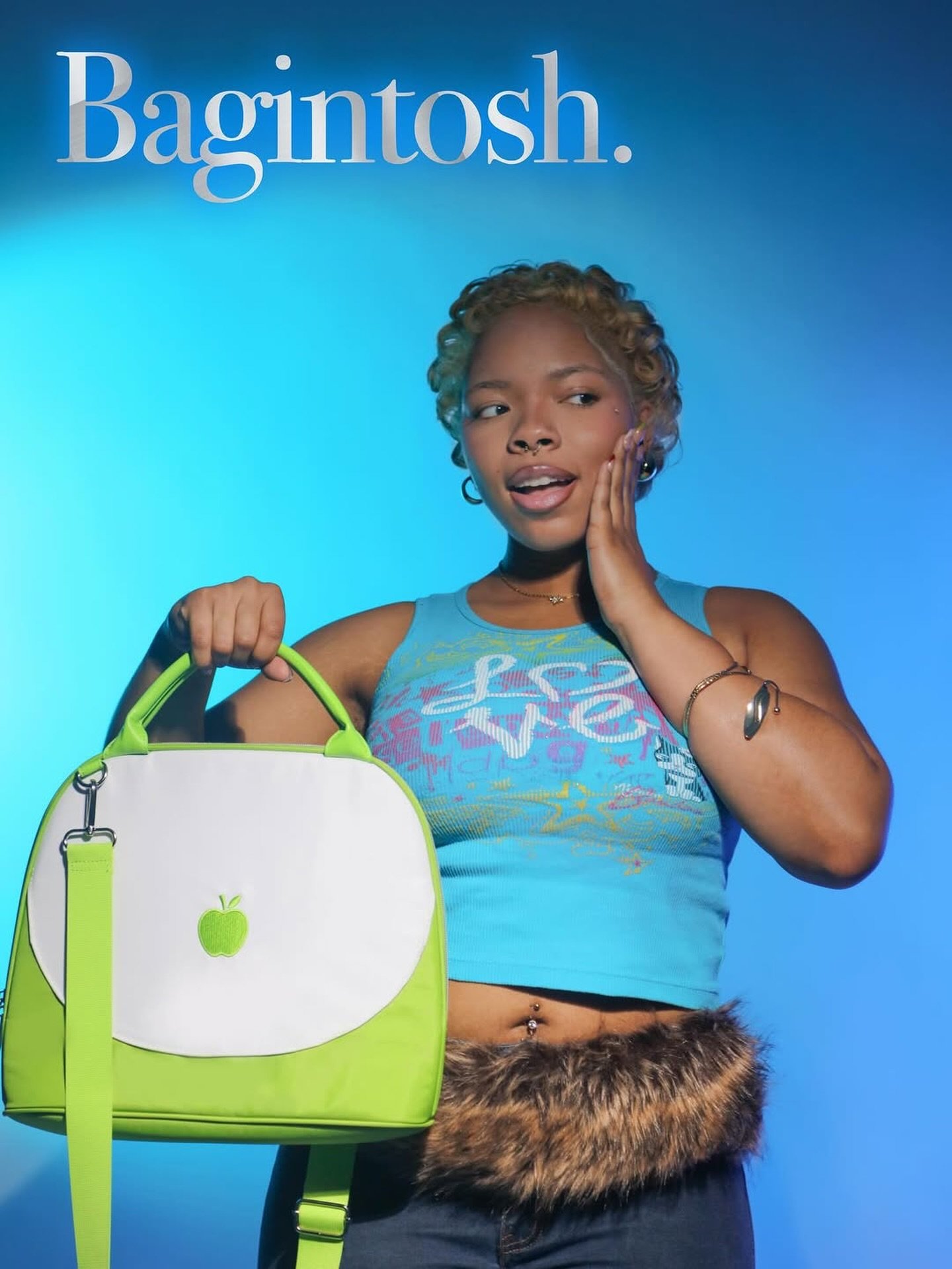 Bagintosh in Lime Green! We 💚

Repost from @j.ayvista
&bull;
&ldquo;Think Bagintosh&rdquo;, by auravistatones 

Had the chance to shoot for @bagintosh2000 and their brand on this campaign, I appreciate the opportunity to fulfill my vision and bring 