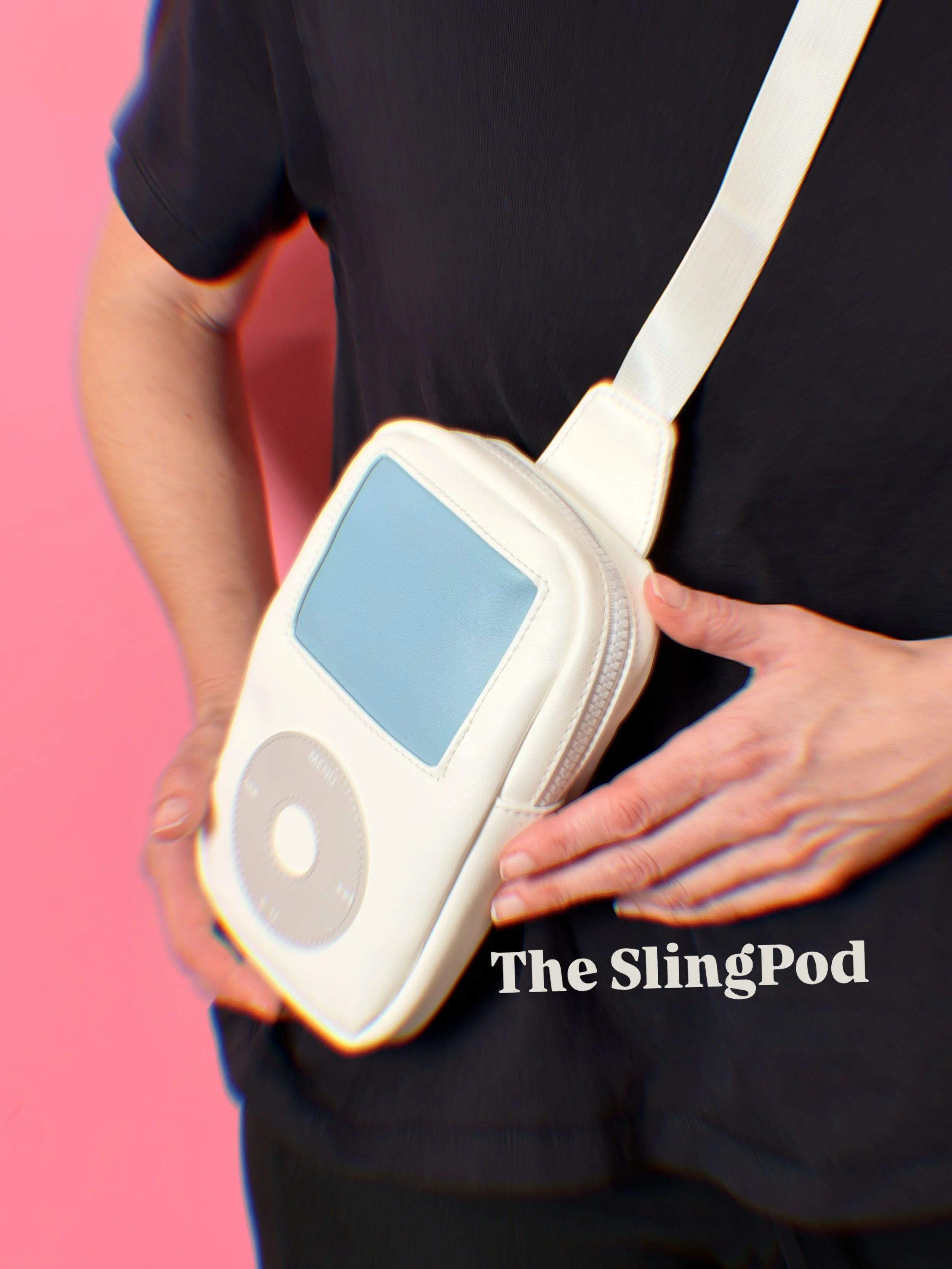 Meet the sling bag that looks like it time-traveled straight out of the early-2000s. Compact, iconic, and unapologetically cool, this retro-tech sling turns everyday carry into a statement. It&rsquo;s a sling. It&rsquo;s an MP3 player (first Gen). It