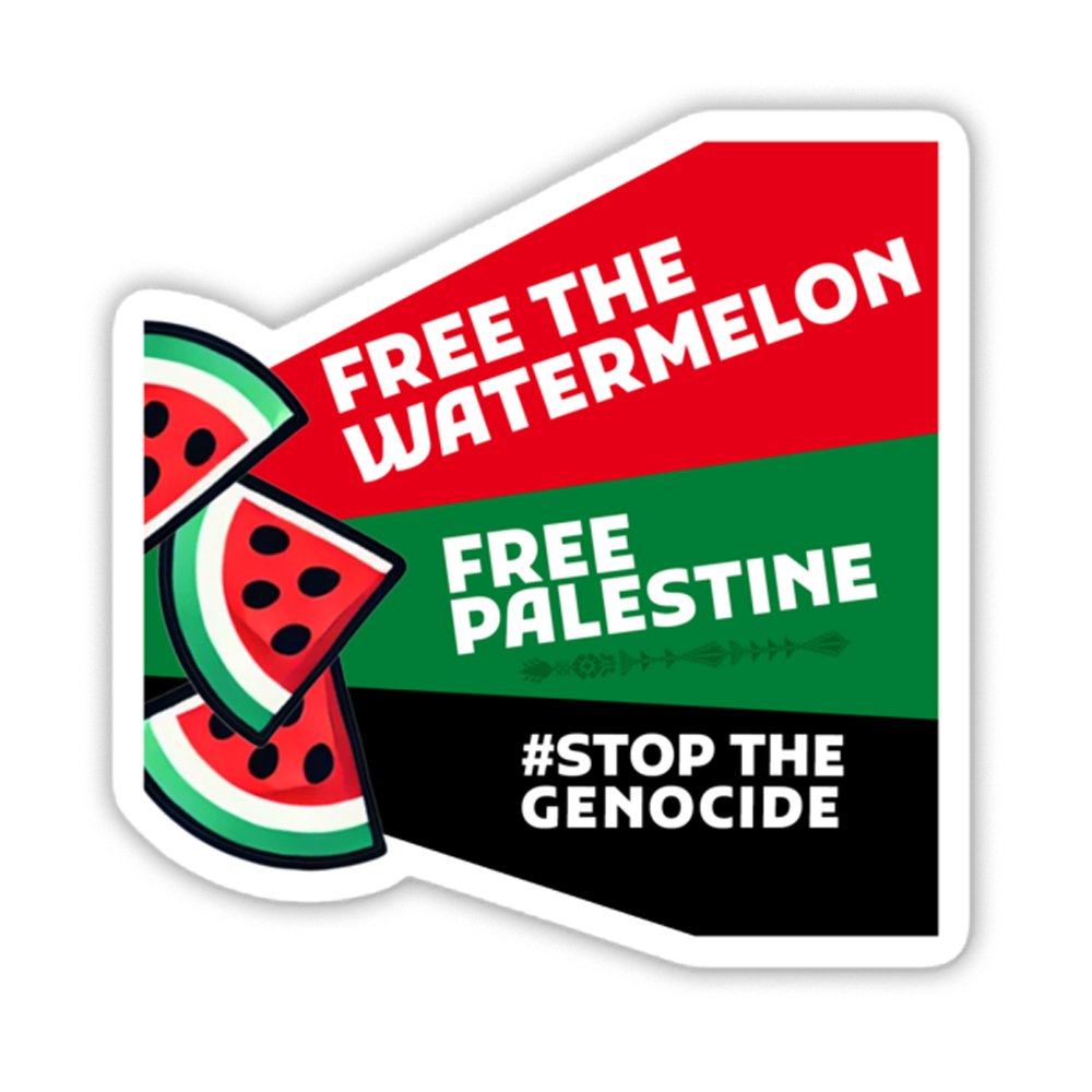 FREE THE WATERMELON Sticker