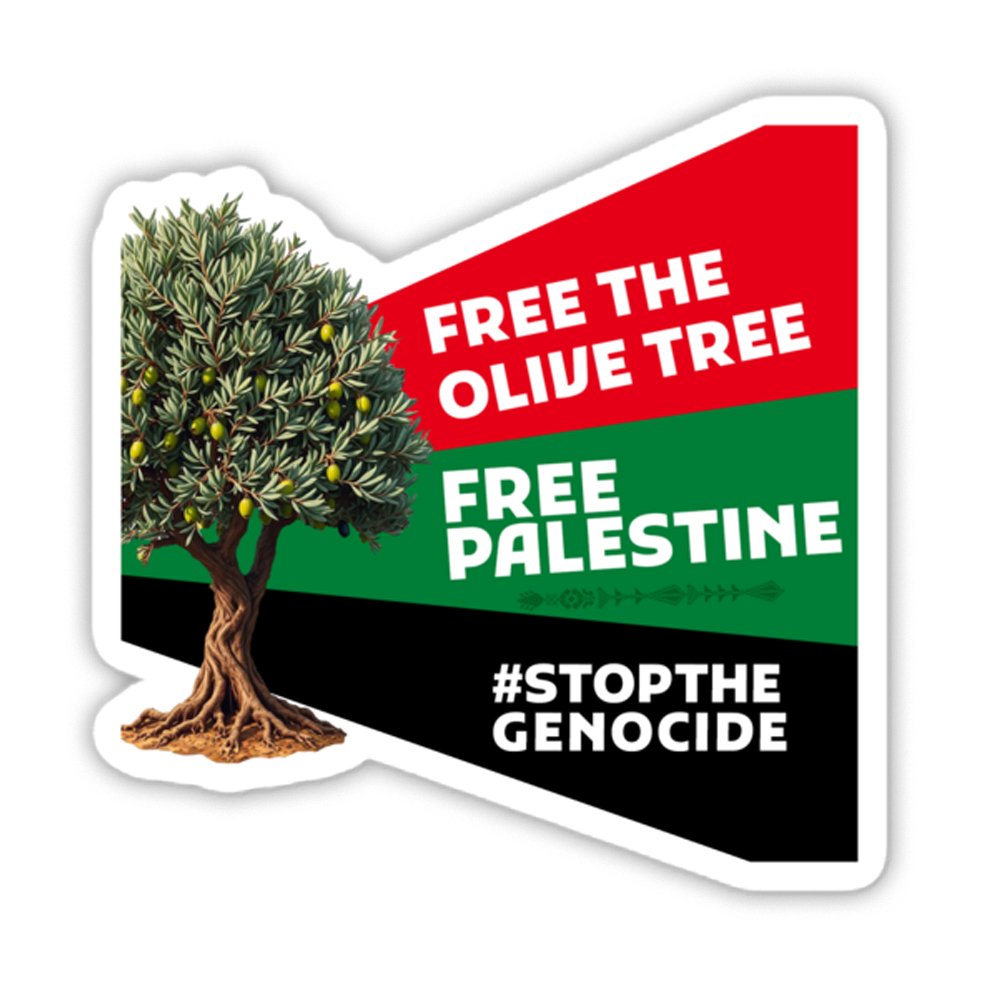 FREE THE OLIVE TREE Sticker