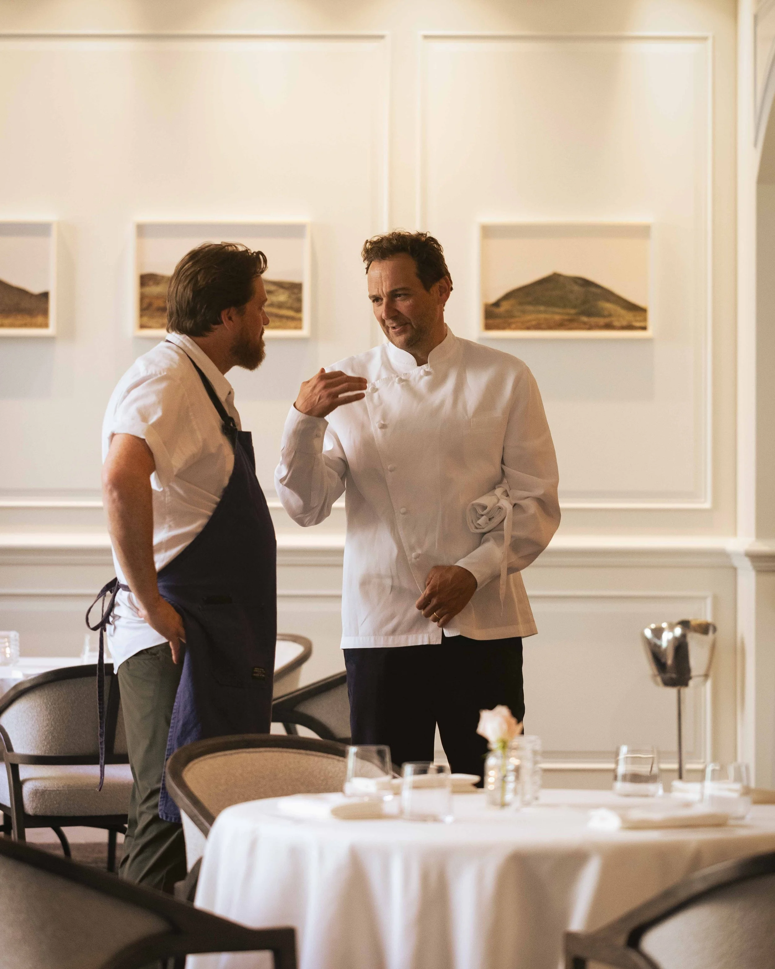 Chef James London of Chubby Fish and Chef Daniel Humm at Daniel Humm x The Charleston Place popup guest chef series powered by Resy. Food and lifestyle photography for Daniel Humm x The Charleston Place in Charleston, South Carolina.

Studio Lou is a