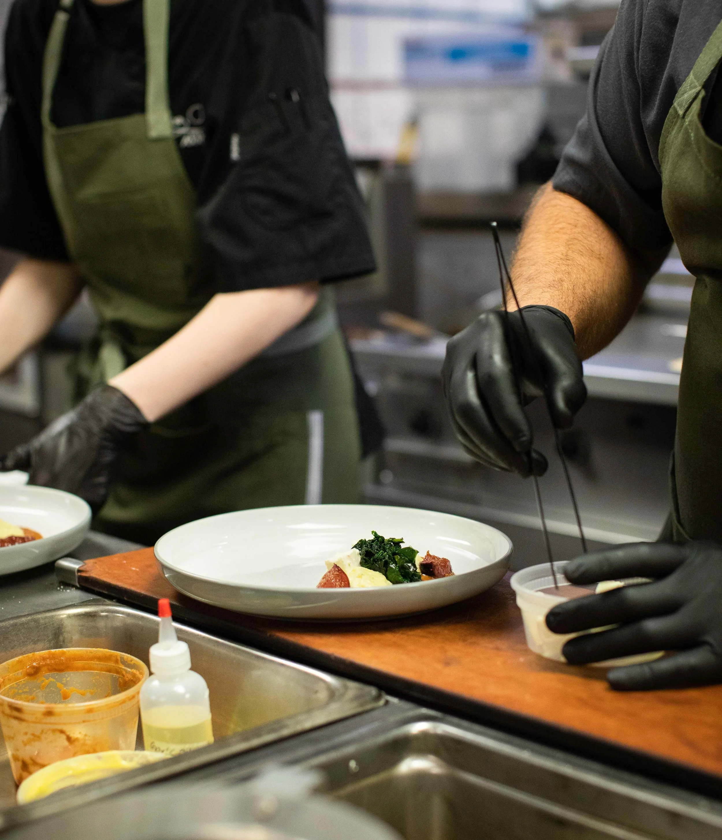 Kitchen plating in Circa 1886 in Charleston, South Carolina.

Studio Lou is a food, restaurant, interior, and lifestyle photographer based out of Charleston, South Carolina and servicing clients in Savannah Georgia, Pawleys Island, Columbia South Car
