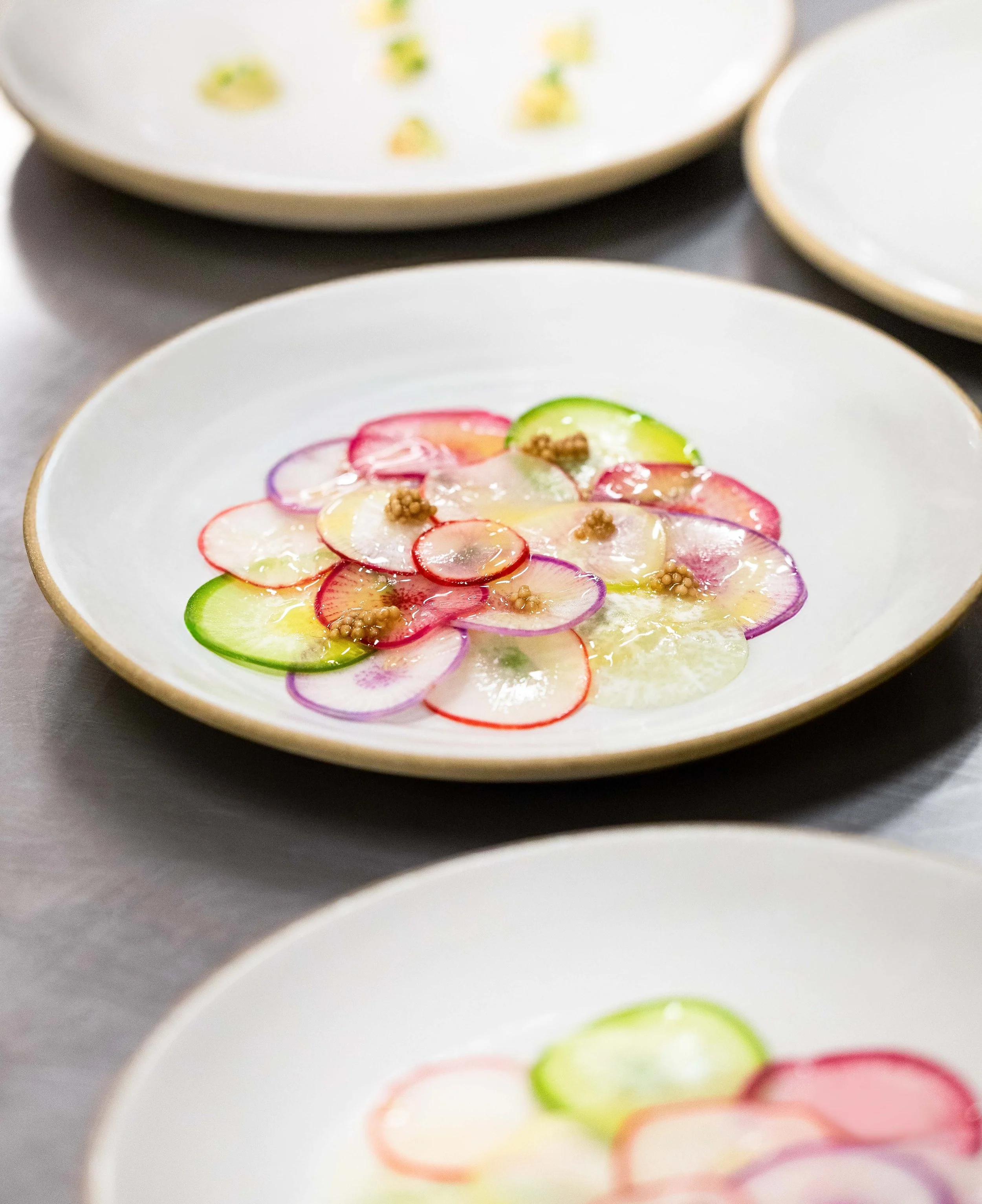 Kitchen shots for guest chef collaboration with Sean Brock at Daniel Humm x The Charleston Place popup powered by Resy. Food and lifestyle photography for Daniel Humm x The Charleston Place in Charleston, South Carolina.

Studio Lou is a food, restau