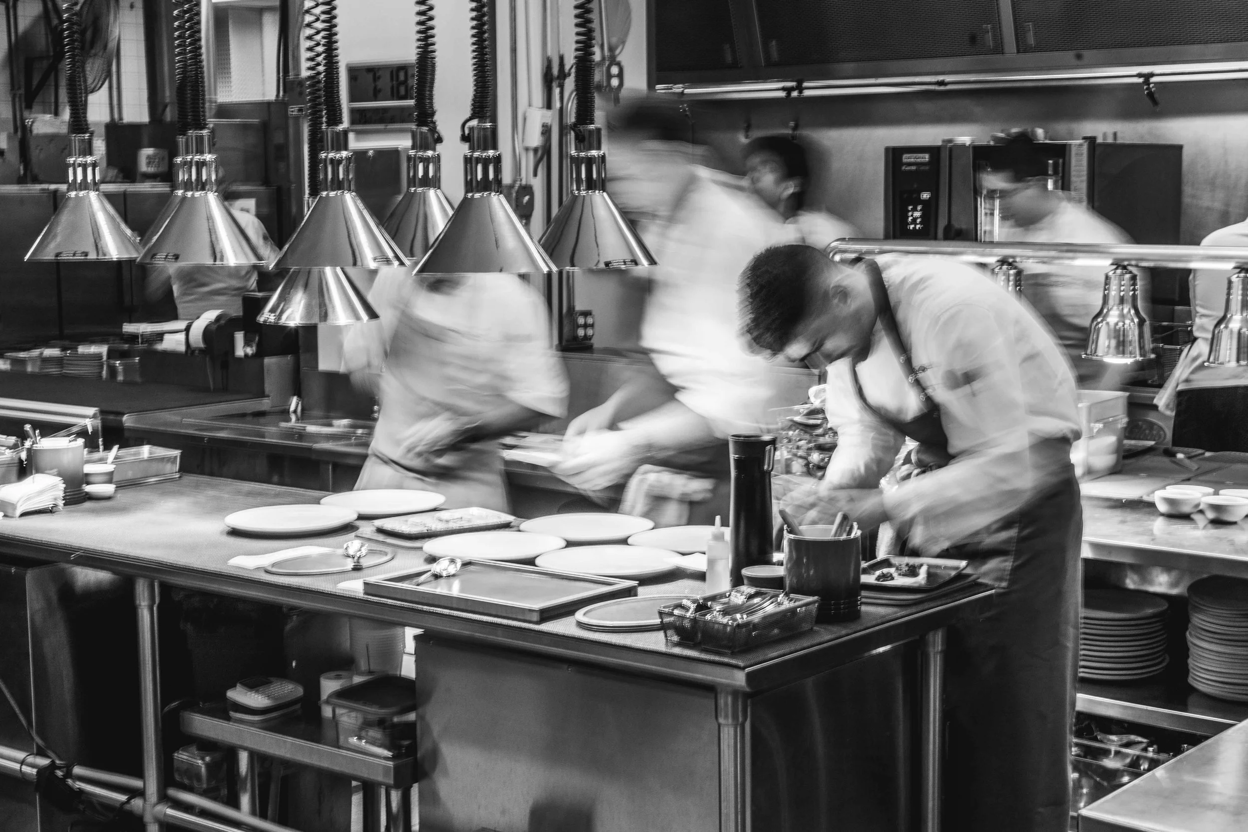 Kitchen shots for guest chef collaboration with James London of Chubby Fish at Daniel Humm x The Charleston Place popup powered by Resy. Food and lifestyle photography for Daniel Humm x The Charleston Place in Charleston, South Carolina.

Studio Lou 