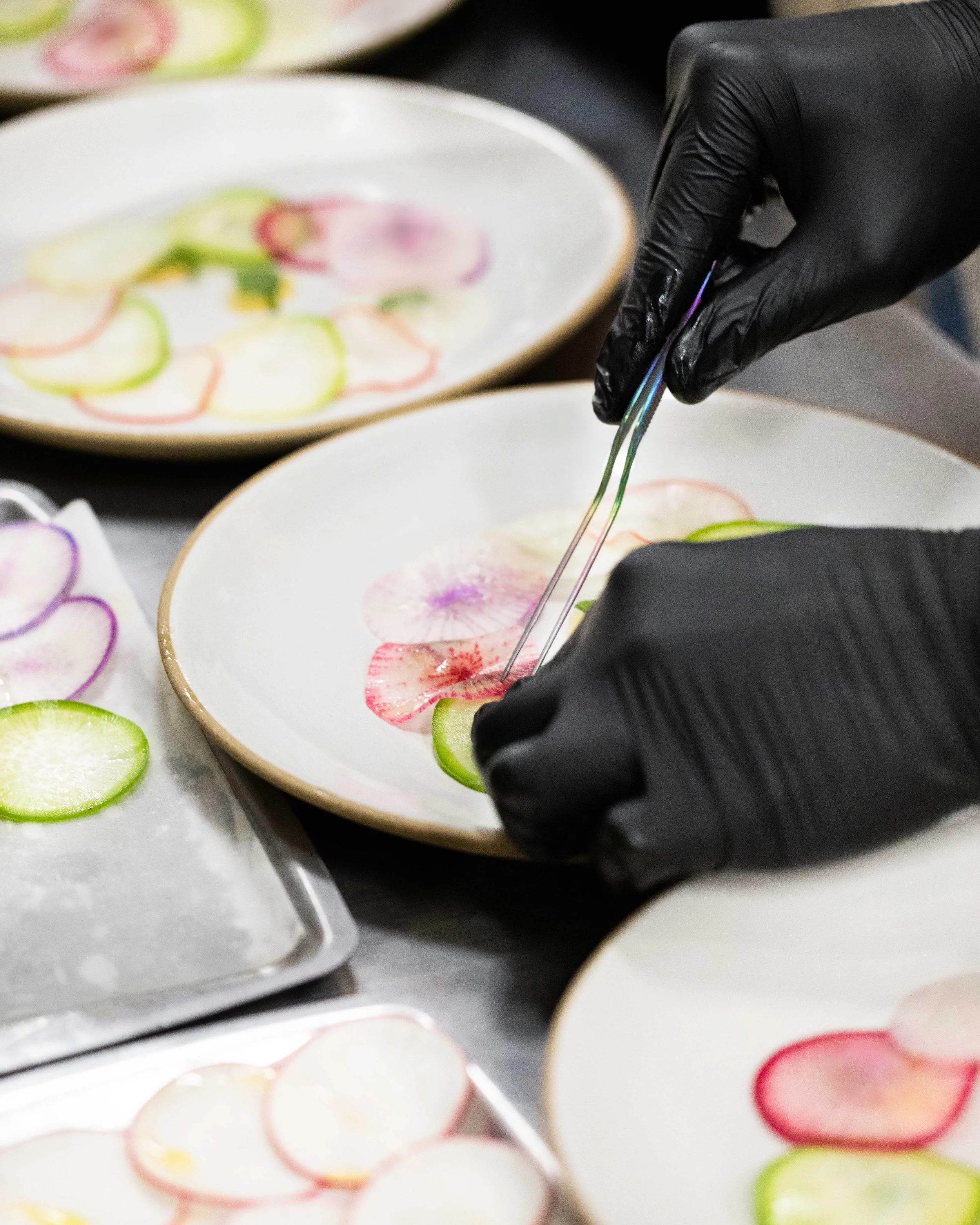 Kitchen shots for guest chef collaboration with Sean Brock at Daniel Humm x The Charleston Place popup powered by Resy. Food and lifestyle photography for Daniel Humm x The Charleston Place in Charleston, South Carolina.

Studio Lou is a food, restau