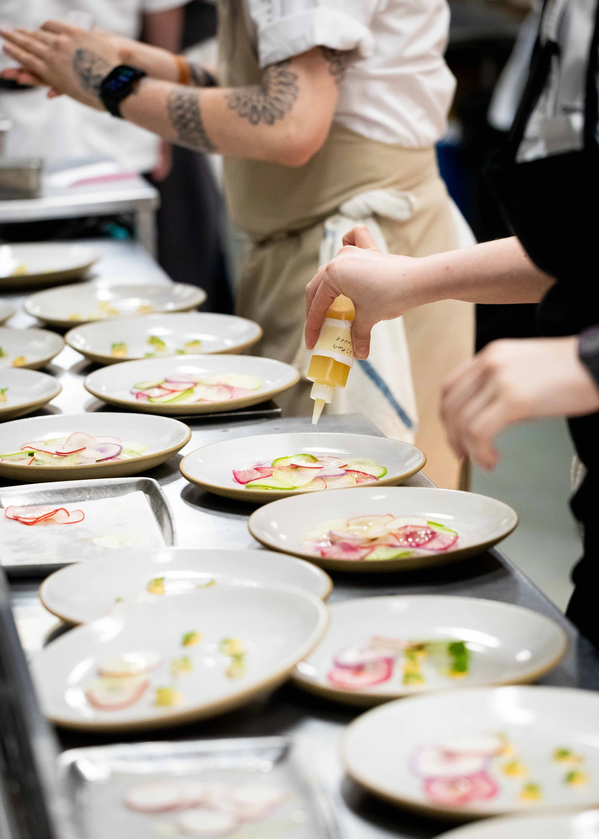 Kitchen shots for guest chef collaboration with Sean Brock at Daniel Humm x The Charleston Place popup powered by Resy. Food and lifestyle photography for Daniel Humm x The Charleston Place in Charleston, South Carolina.

Studio Lou is a food, restau