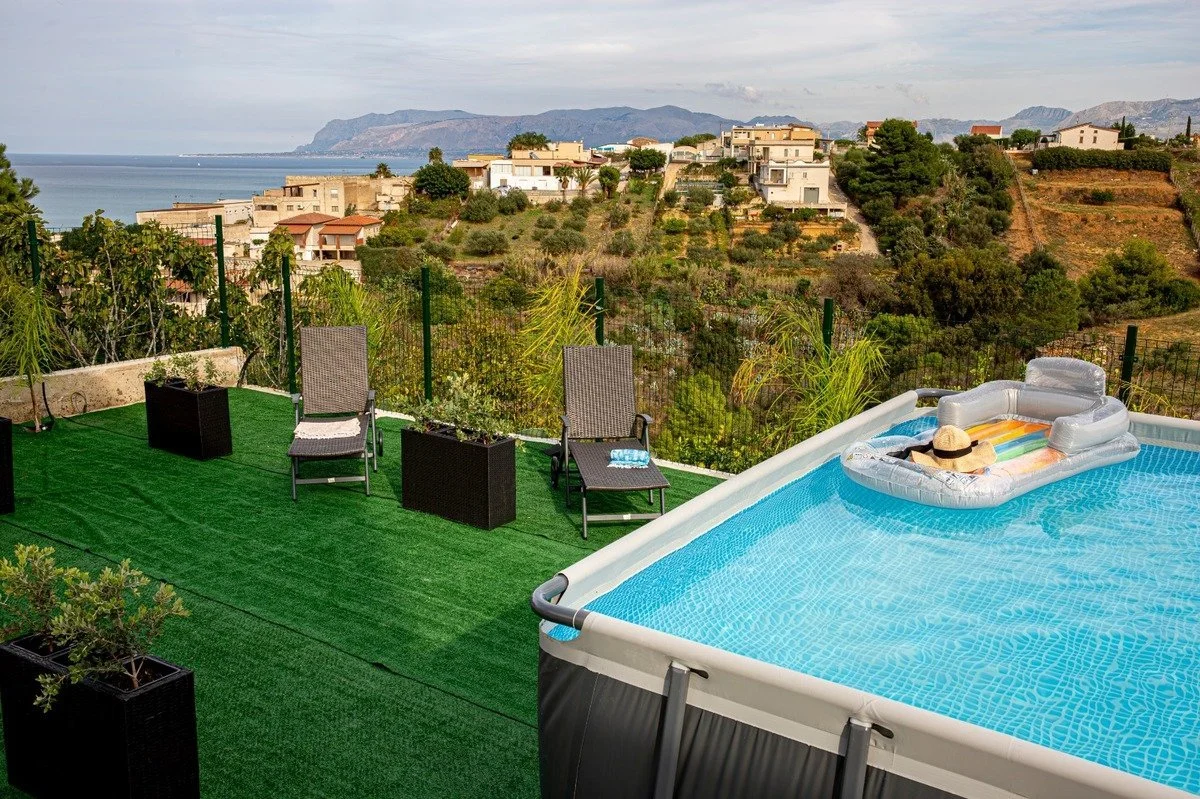 8-bedroom 2-bathroom renovated house 188m2 | 400 metres from the sea with views overlooking the gulf | It consists of two apartments, each with a kitchen, which are being sold as a single unit | There are also separate balconies and a 94m2 terrace wi