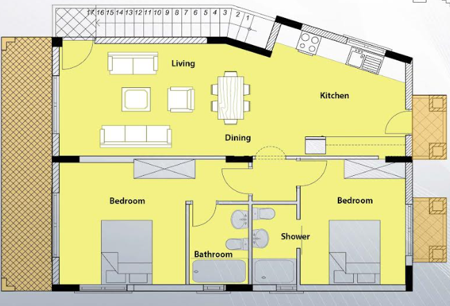 2-bedroom 2-bathroom penthouse with sea view | Fully furnished | Built in 2023 | € 298,000 (AU$498,000)