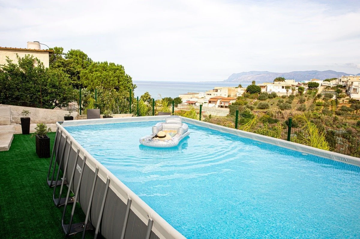 8-bedroom 2-bathroom renovated house 188m2 | 400 metres from the sea with views overlooking the gulf | It consists of two apartments, each with a kitchen, which are being sold as a single unit | There are also separate balconies and a 94m2 terrace wi