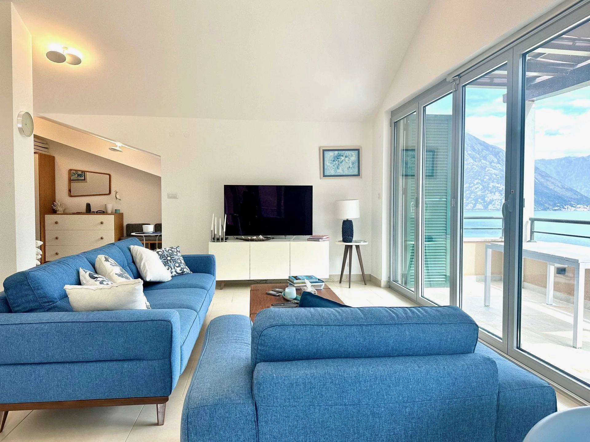 2-bedroom 2-bathroom penthouse in exclusive gated community | Generously sized terrace offering stunning panoramic views of sea and mountains | Fully furnished | Shared pool and on-site spa facilities | Kid’s playground |  €349,000 (AU$579,000)