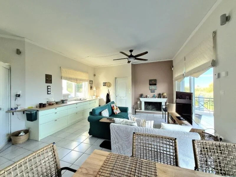 3-bedroom 1-bathroom house on 3,500 sq.m. plot size | Unobstructed panoramic views of Corinthian Gulf | Fully renovated internally in 2024 | Fully furnished | 50 olive trees and various fruit trees | €250,000 (A$418,000)