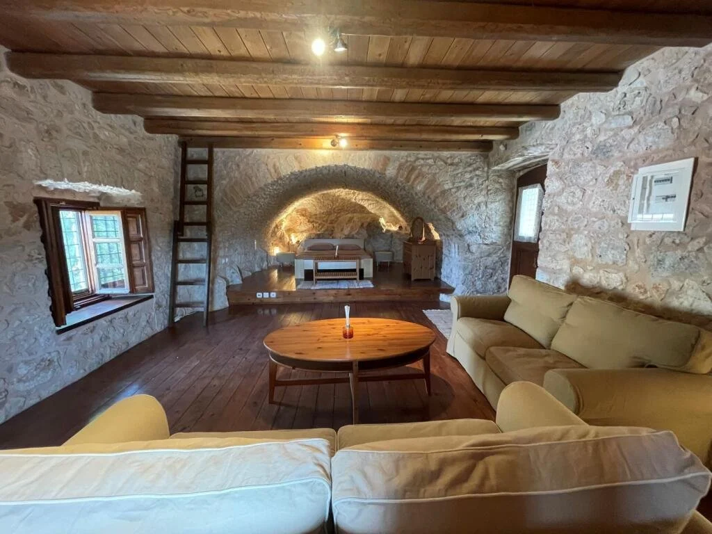 3-bedroom 2-bathroom countryside traditional home | Unique cave built master bedroom | Exterior deck allows limitless plain and mountain views | Outdoor deck and BBQ area | Fully furnished | €250,000 (A$418,000)