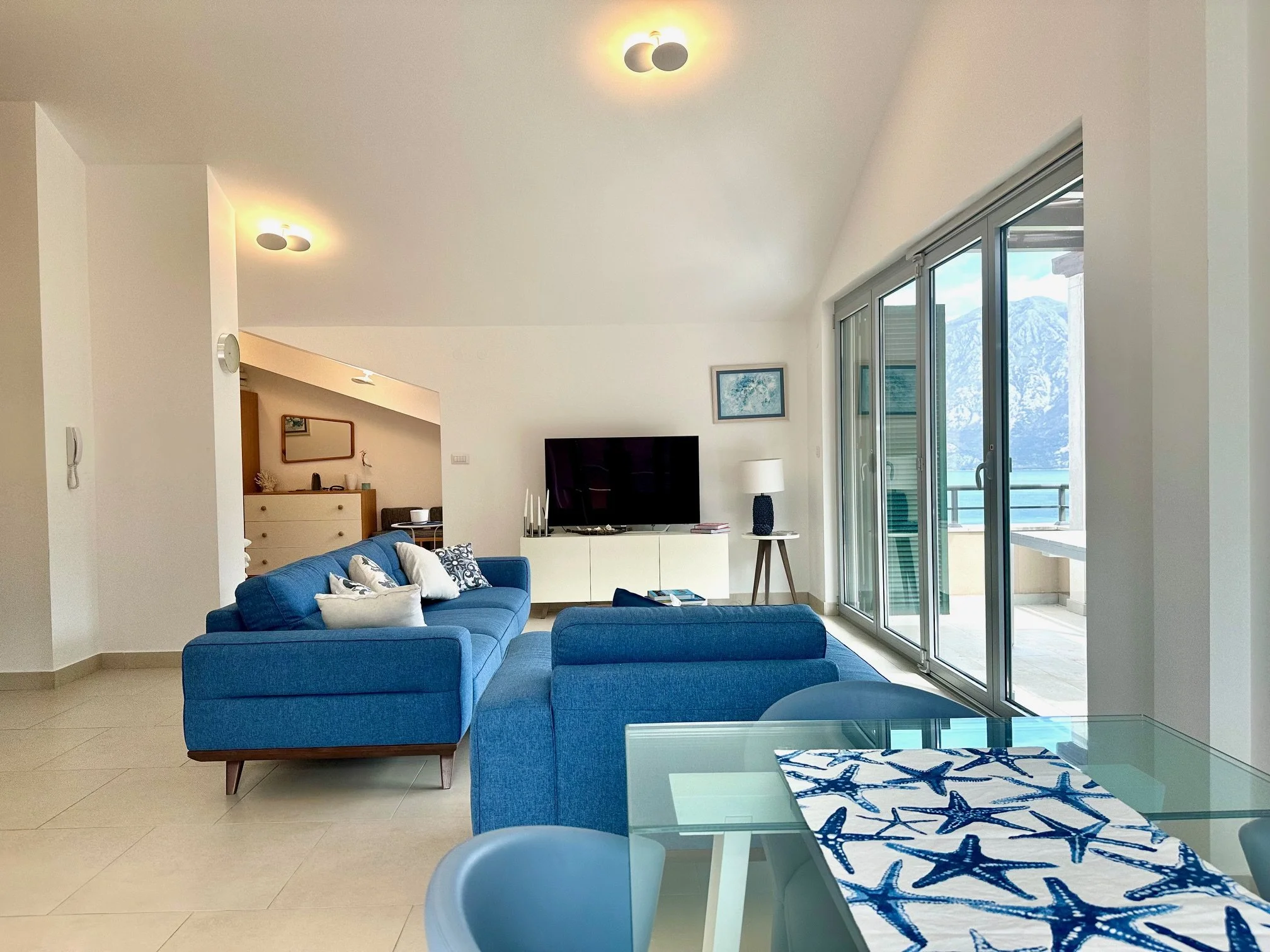2-bedroom 2-bathroom penthouse in exclusive gated community | Generously sized terrace offering stunning panoramic views of sea and mountains | Fully furnished | Shared pool and on-site spa facilities | Kid’s playground |  €349,000 (AU$579,000)